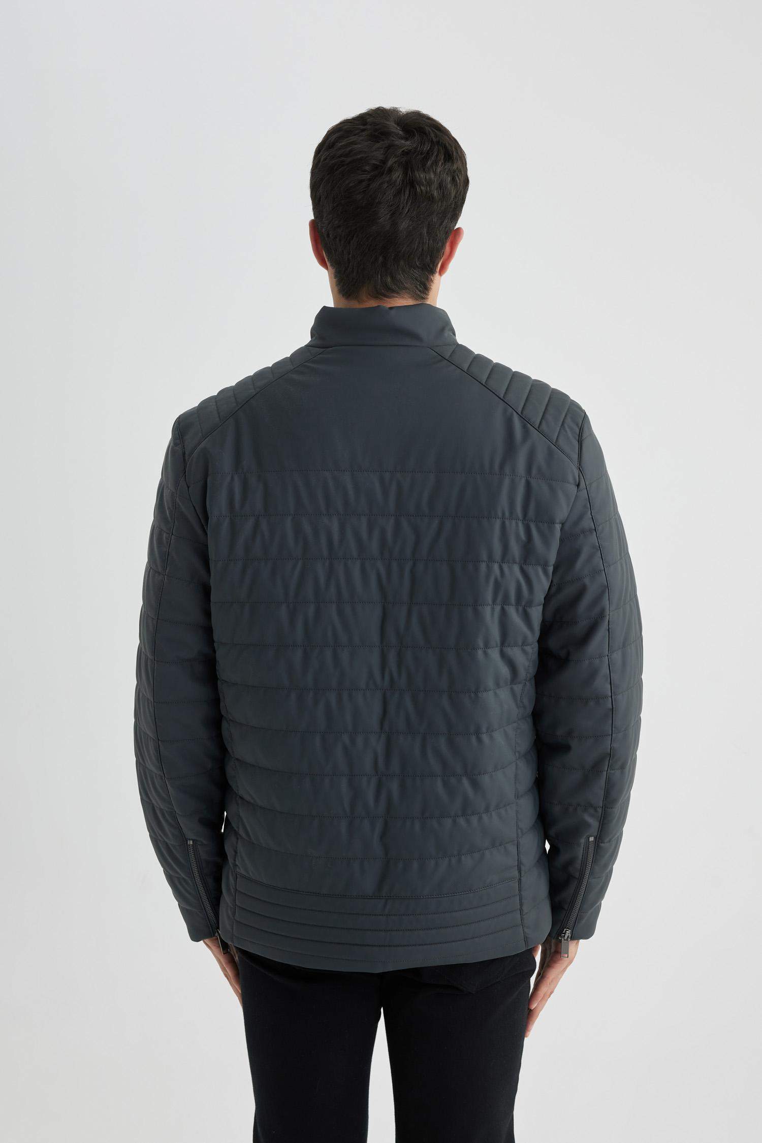 Waterproof Slim Fit Faux Leather Jacket