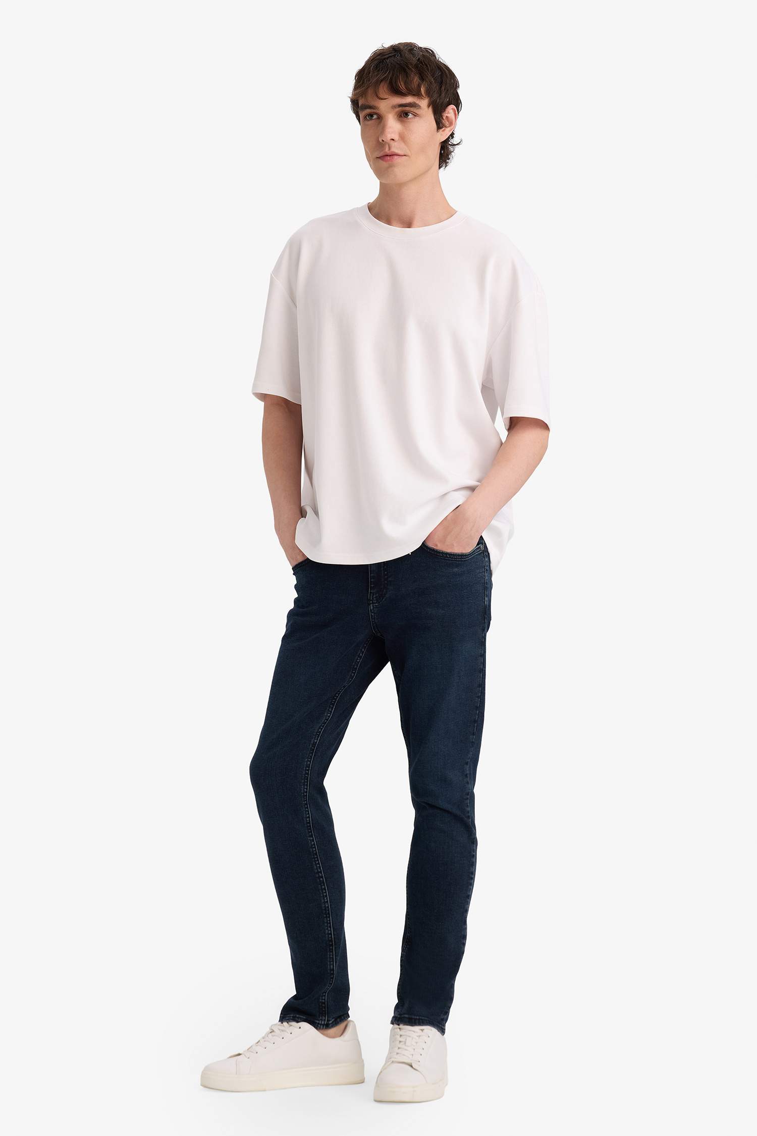 Carlo Skinny Fit Ekstra Dar Kalıp Normal Bel Ekstra Dar Paça Jean Pantolon