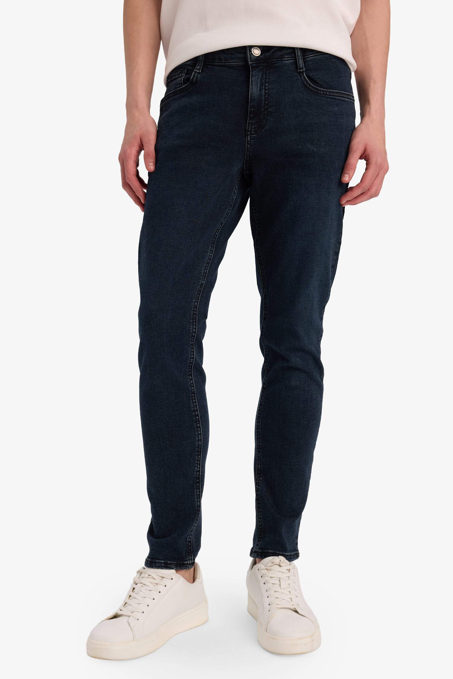 Carlo Skinny Fit Ekstra Dar Kalıp Normal Bel Ekstra Dar Paça Jean Pantolon