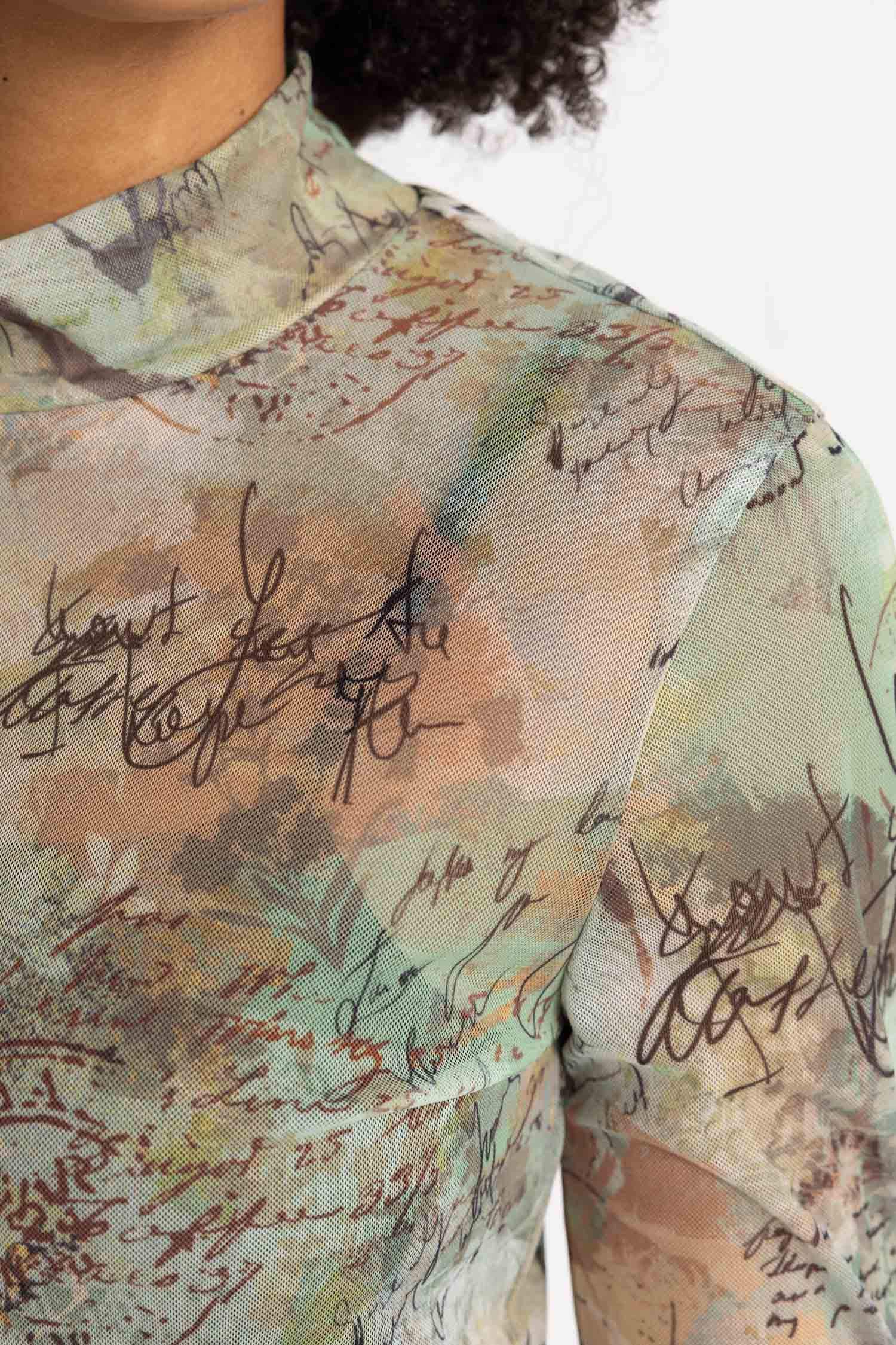 Платье макси с длинным рукавом