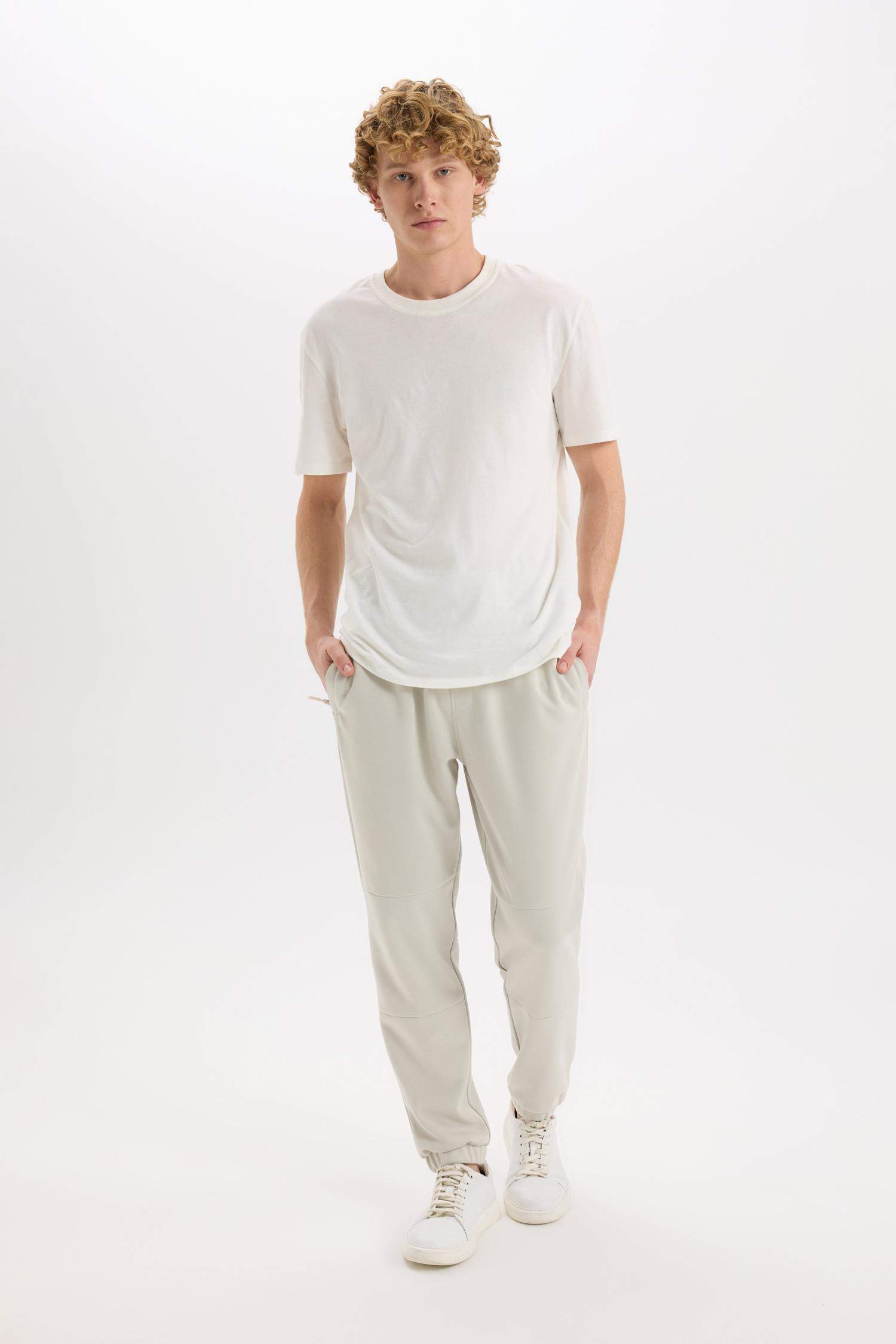 Regular Fit İnce Eşofman Altı Fermuar Cepli Beli Bağcıklı Lastikli Paça