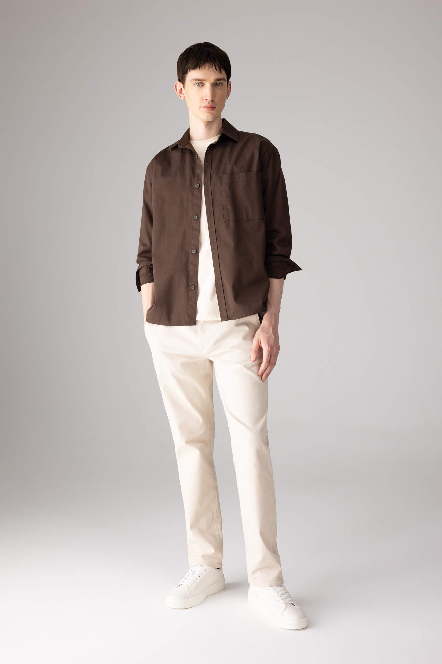 Relax Fit Polo Collar Shirt