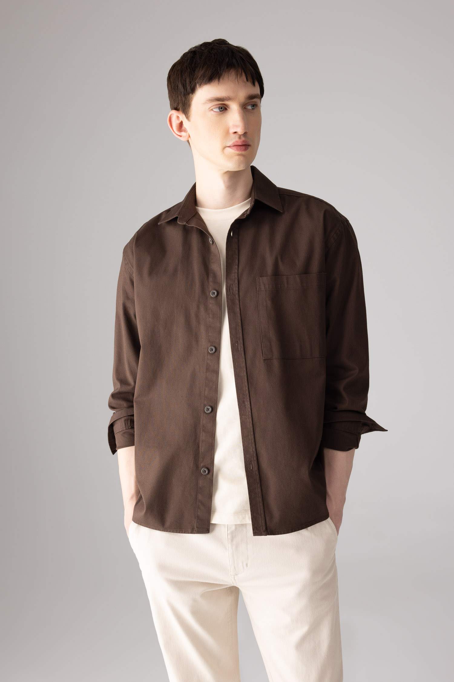 Relax Fit Polo Collar Shirt