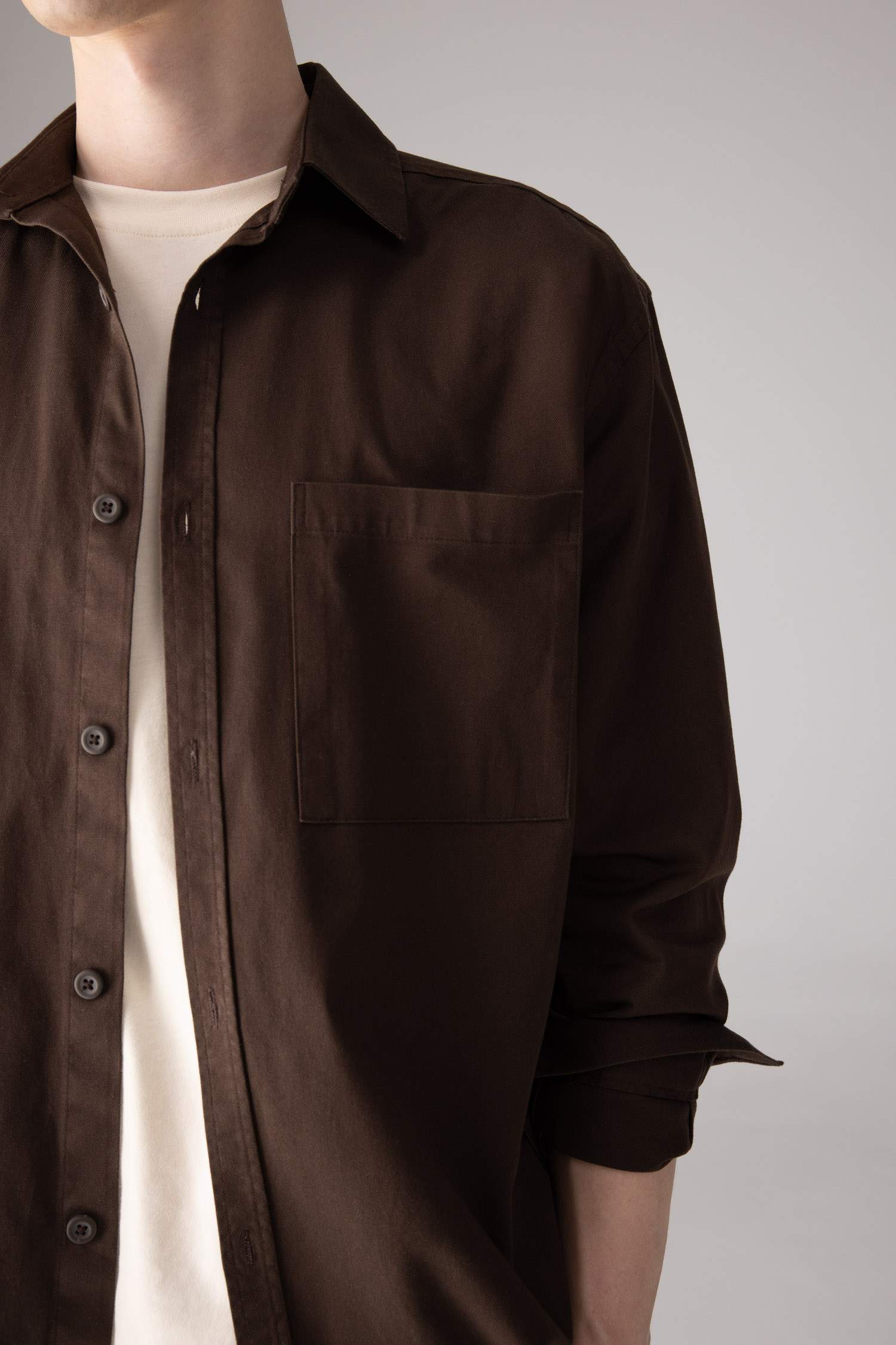 Relax Fit Polo Collar Shirt