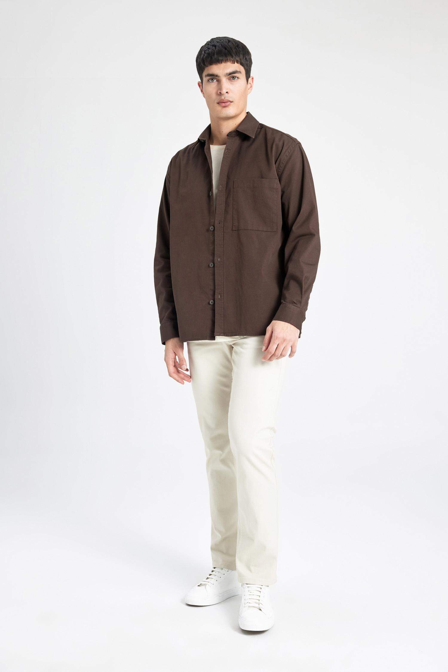 Relax Fit Polo Collar Shirt