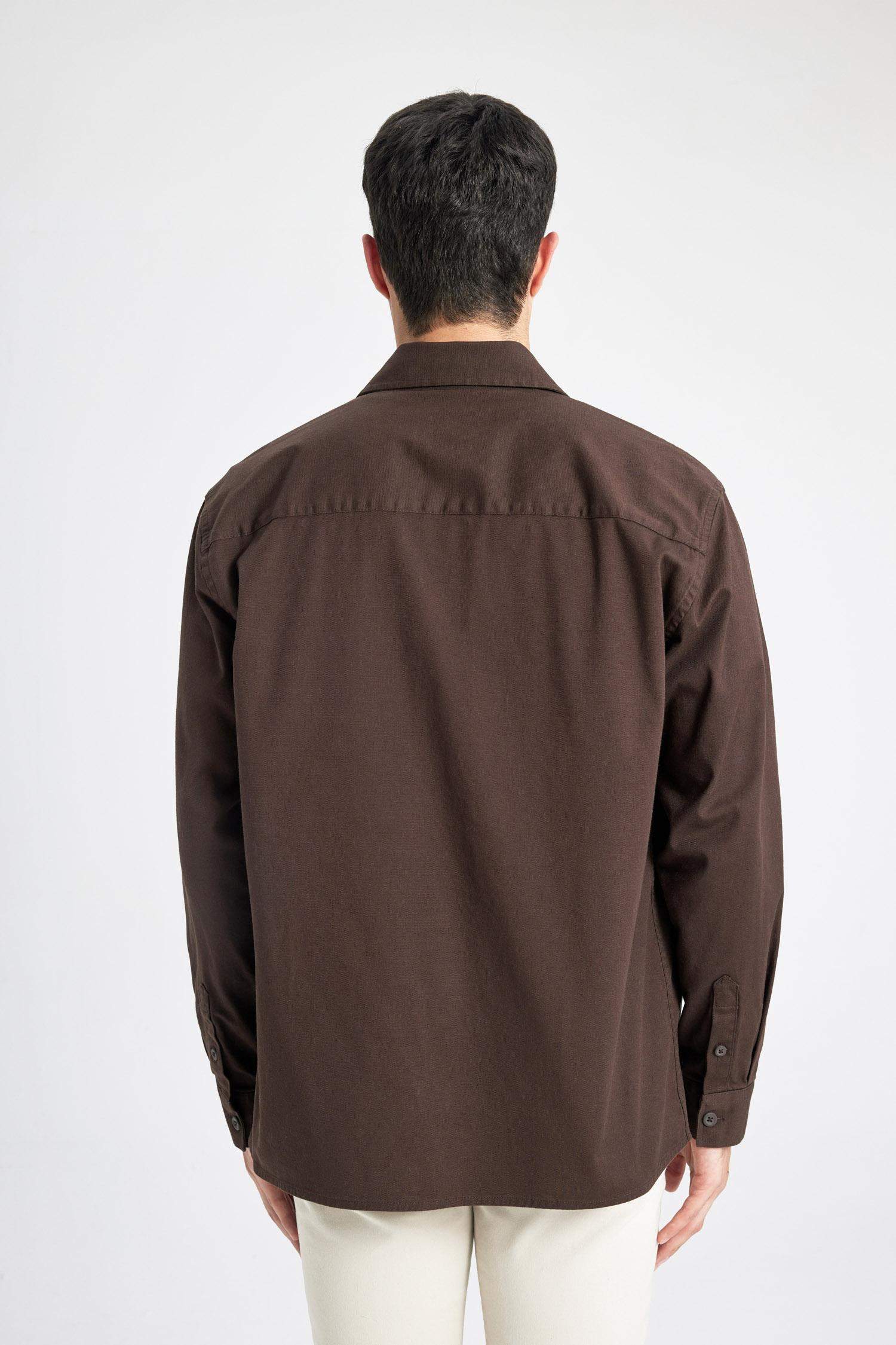 Relax Fit Polo Collar Shirt