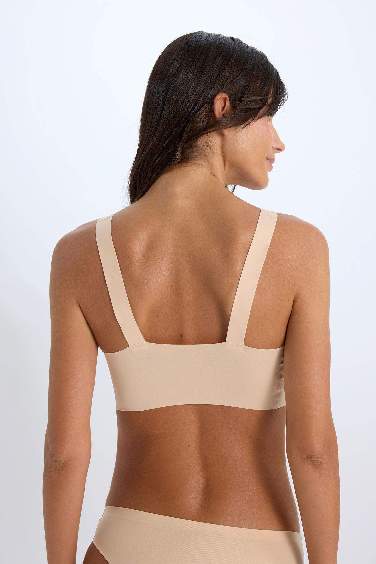 İki Parça Çıkarılabilir Pedli Görünmez Sütyen-Fall in Love