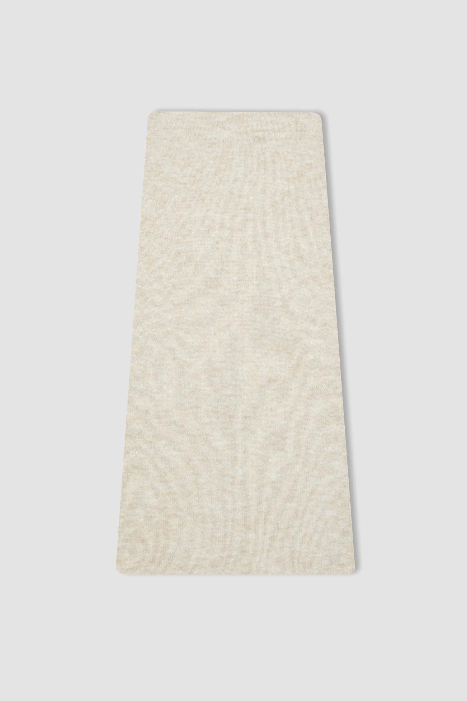 Slit Knitwear Midi Skirt