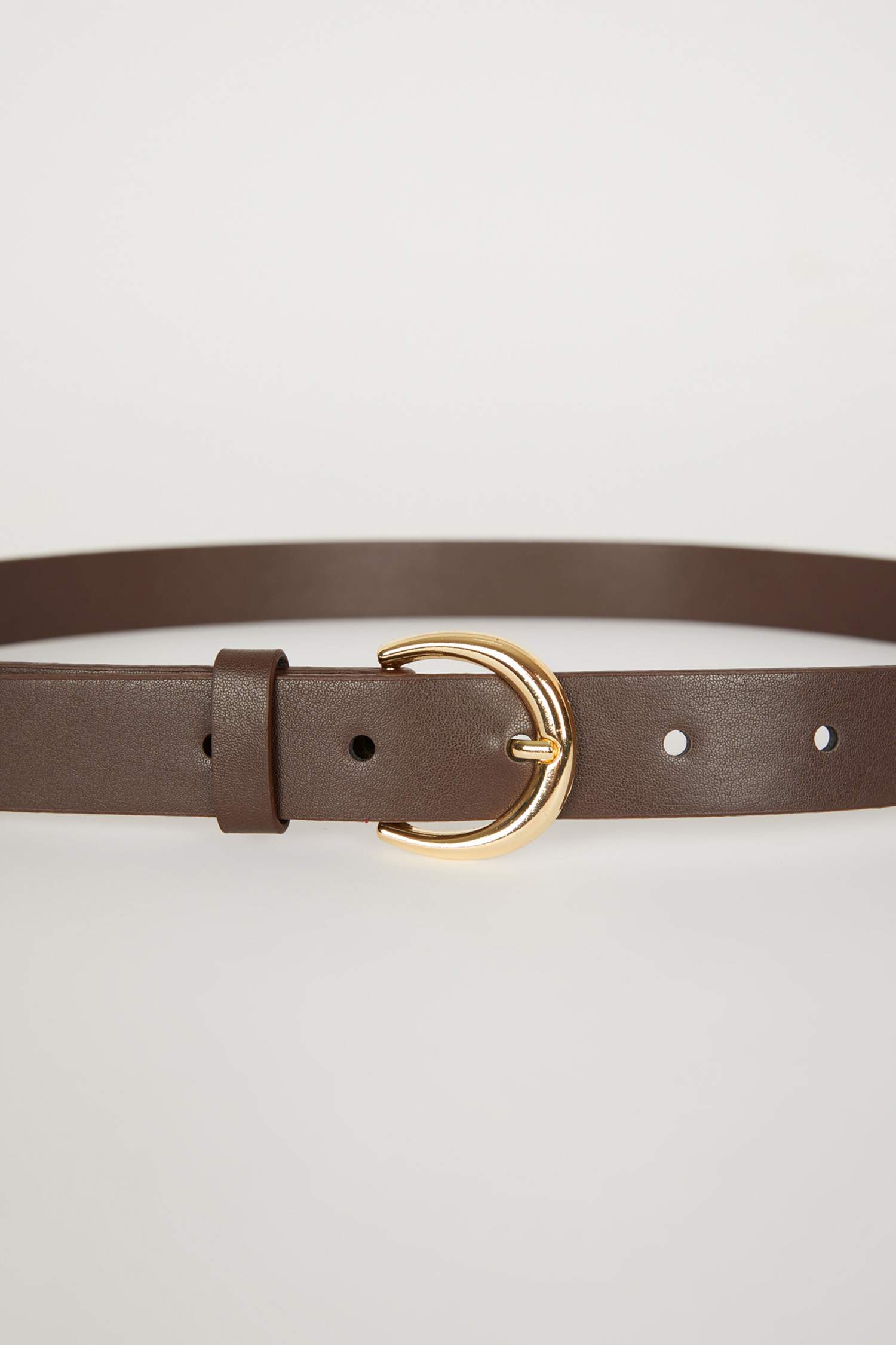 Kadın Oval Toka Suni Deri Jean Kemeri