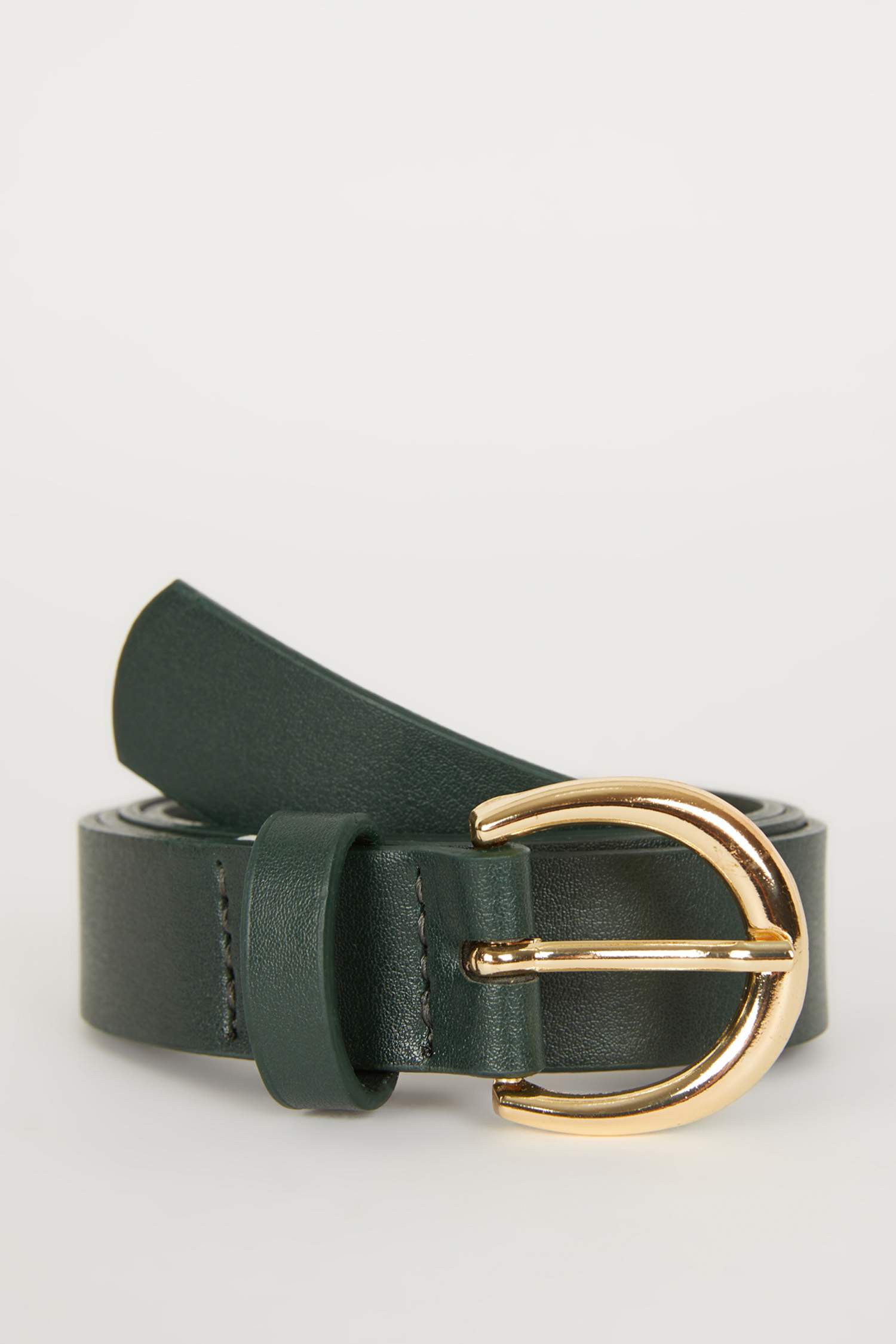 Kadın Oval Toka Suni Deri Jean Kemeri