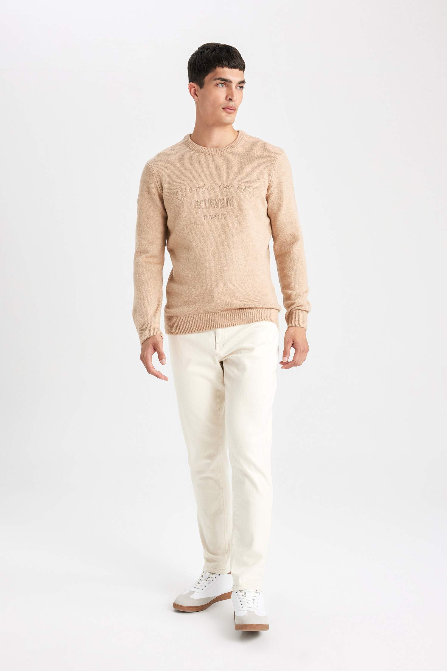 Relax Fit Crew Neck Knitwear Pullover