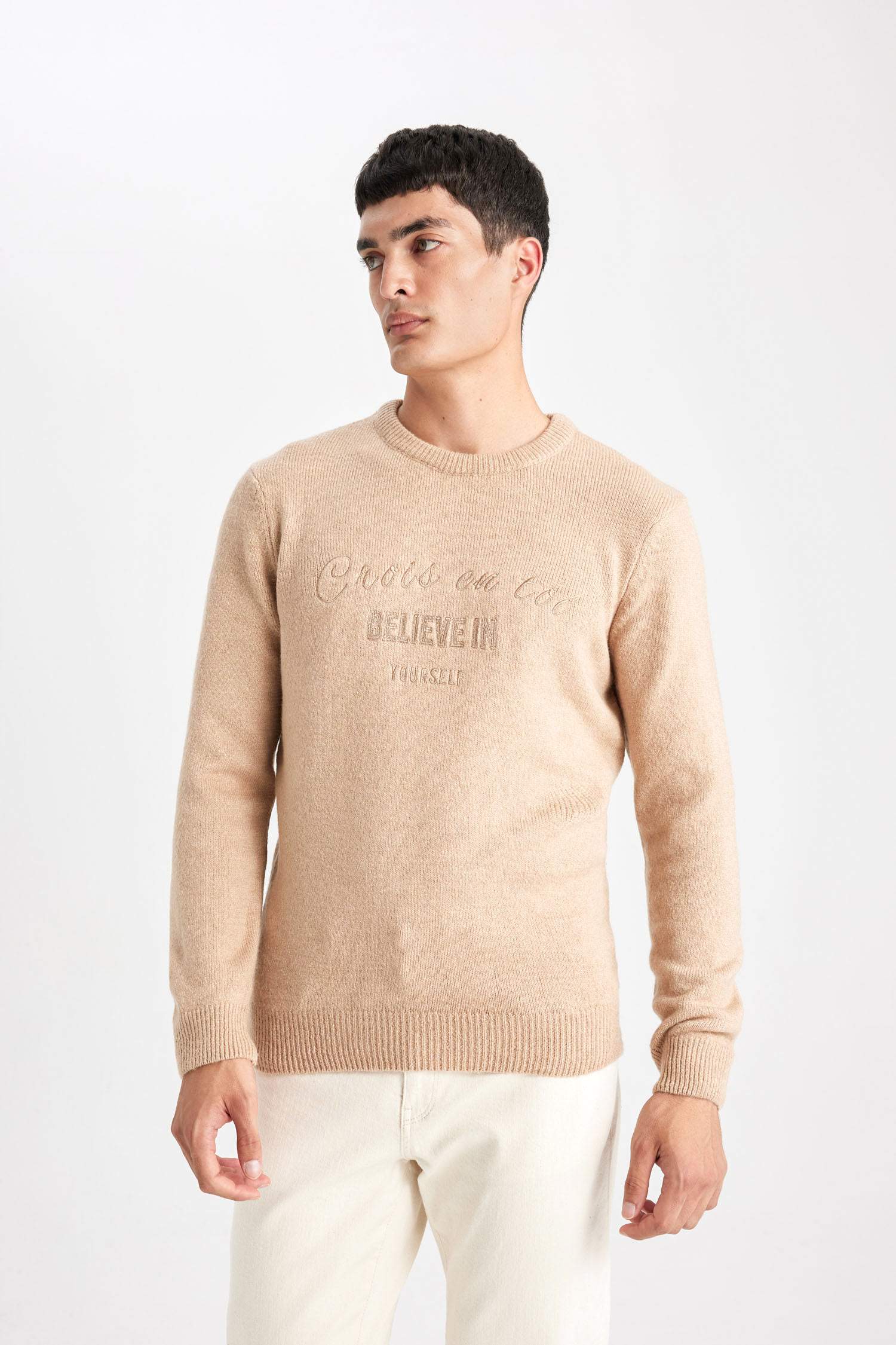 Relax Fit Crew Neck Knitwear Pullover