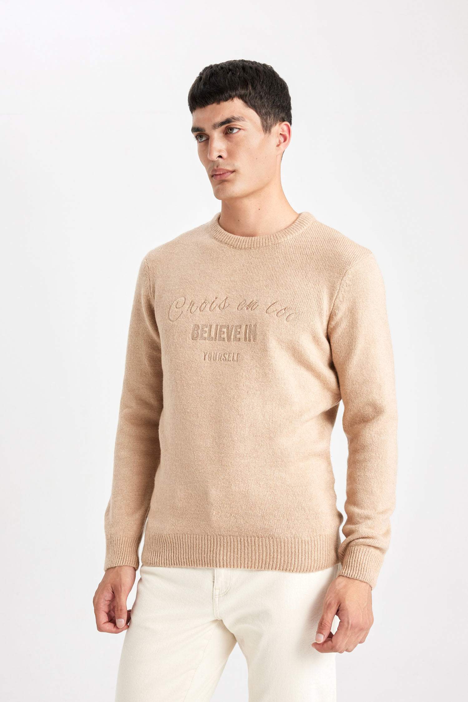 Relax Fit Crew Neck Knitwear Pullover