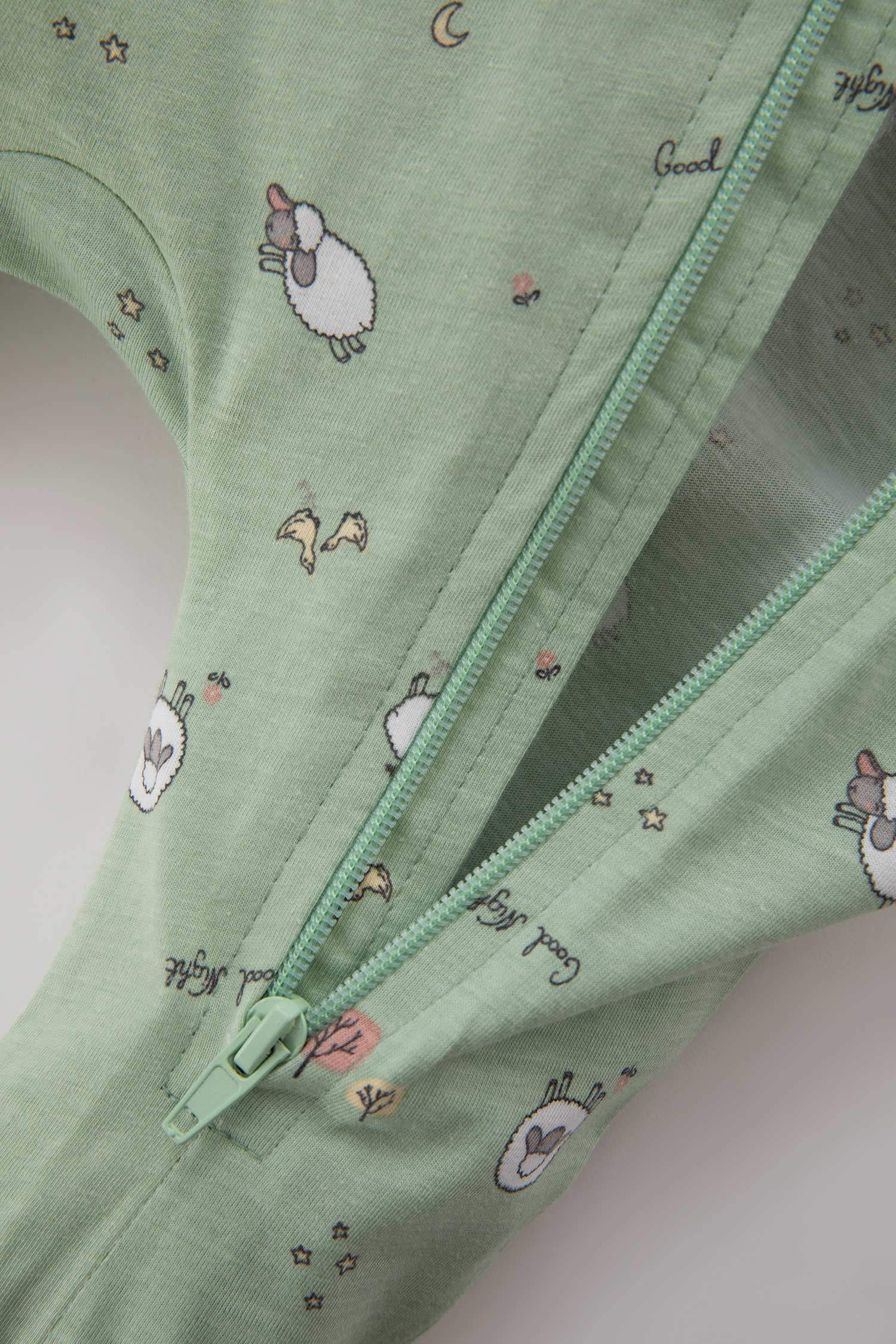 Green BABY GIRL 2 piece Regular Fit Crew Neck Animal Overalls 2933137