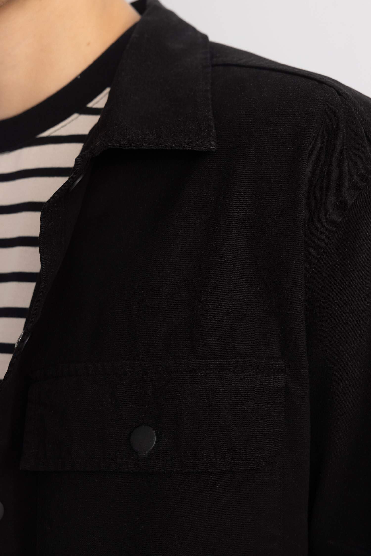 Relax Fit Shirt Collar Cotton Shirt