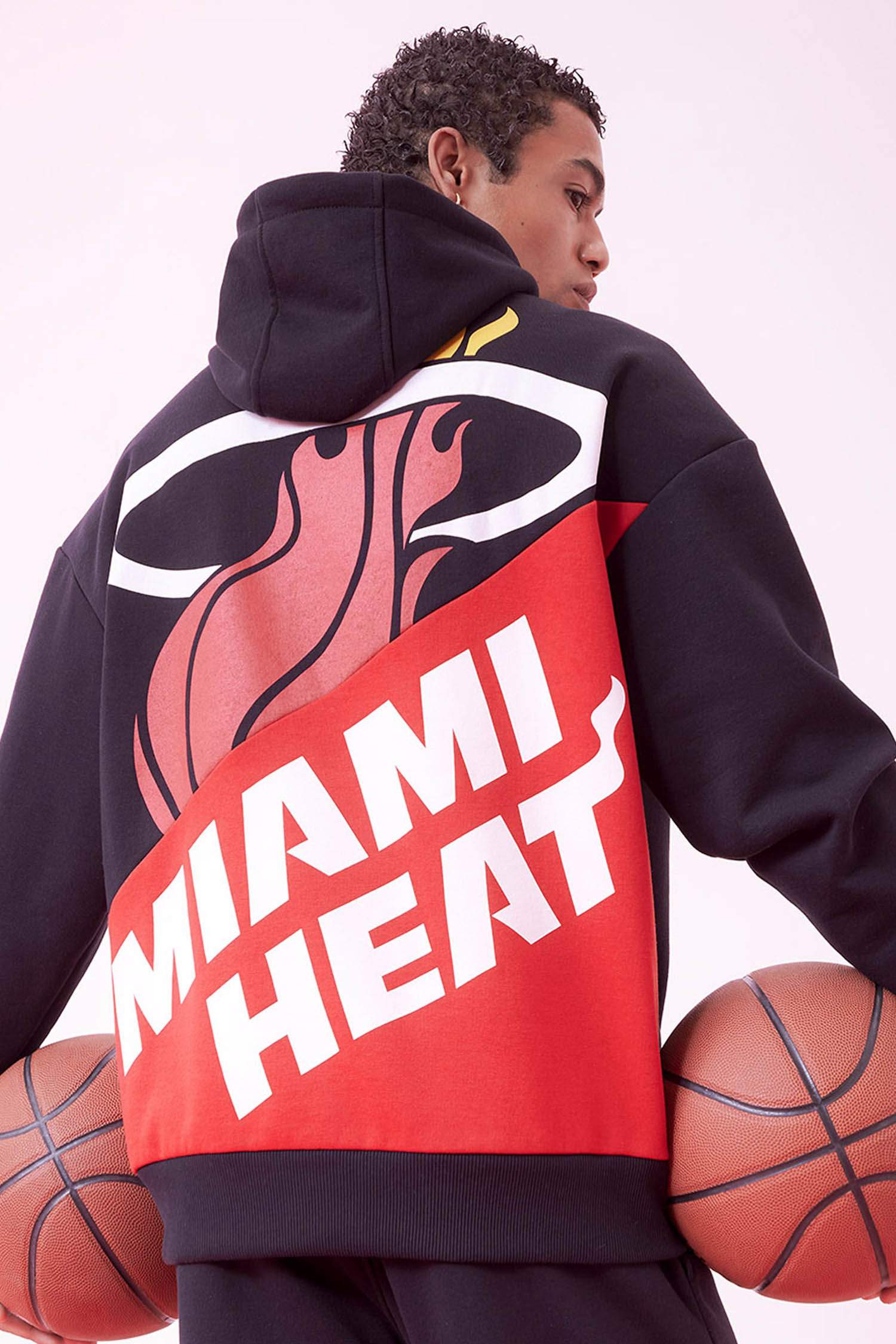 Свитшот оверсайз NBA Miami Heat с капюшоном, DeFactoFit