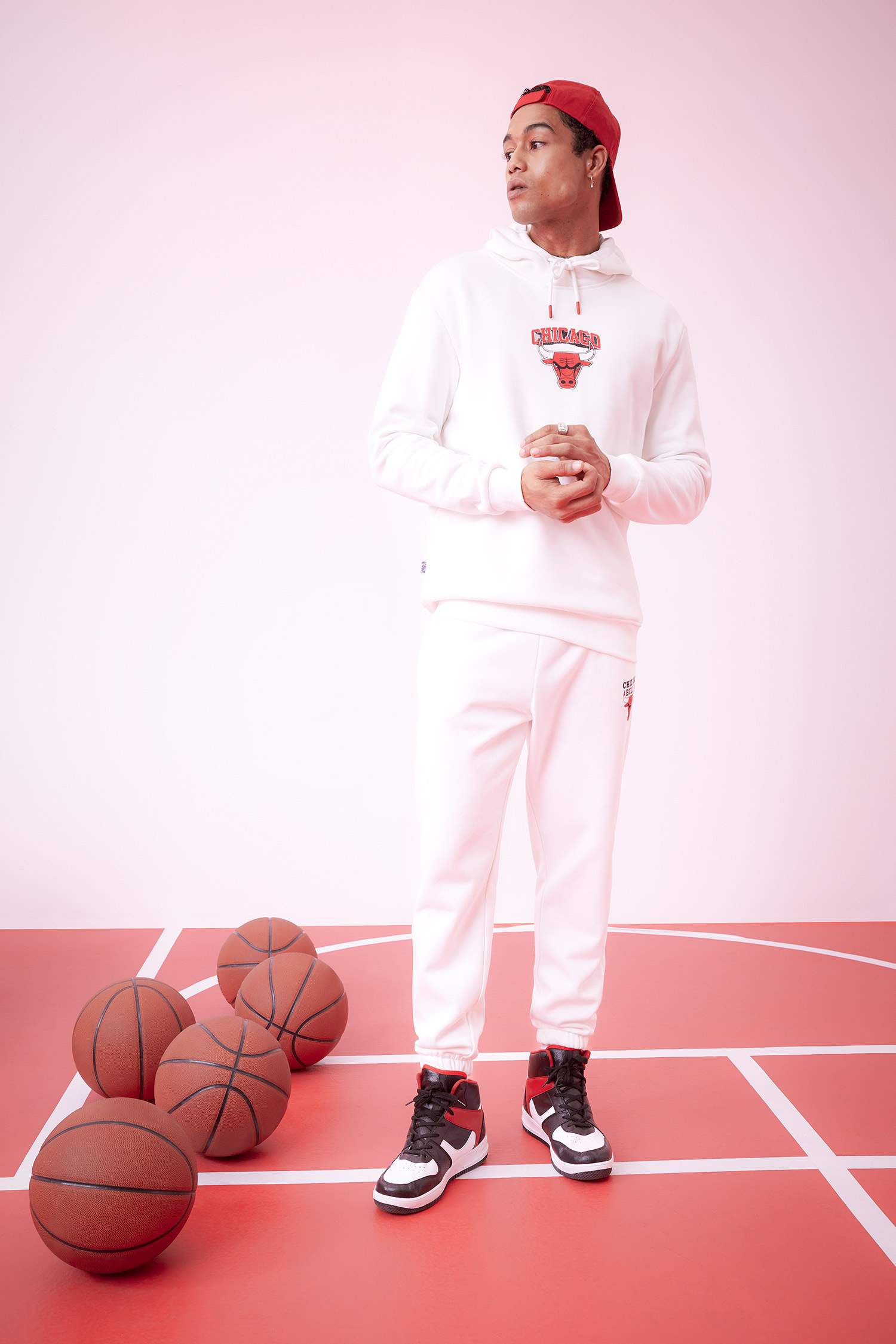 DeFactoFit Kalın Jogger Eşofman Altı NBA Chicago Bulls Standart Fit