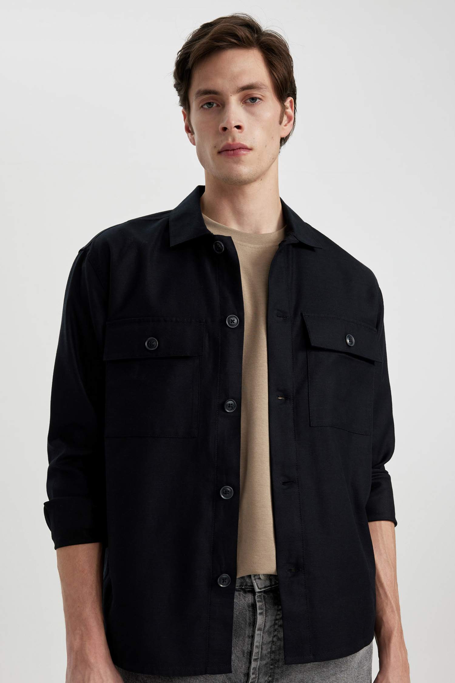 Рубашка свободного кроя