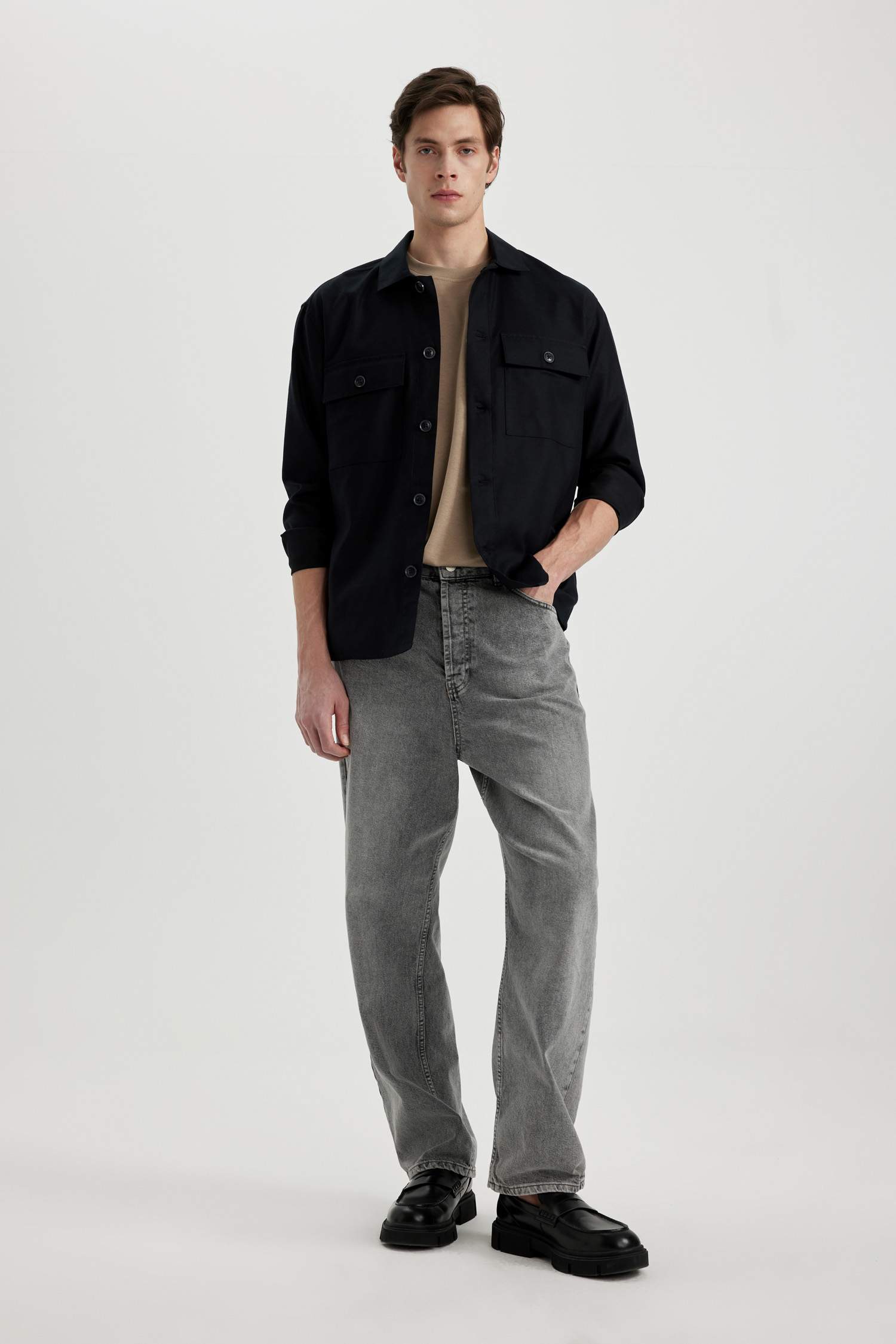 Рубашка свободного кроя