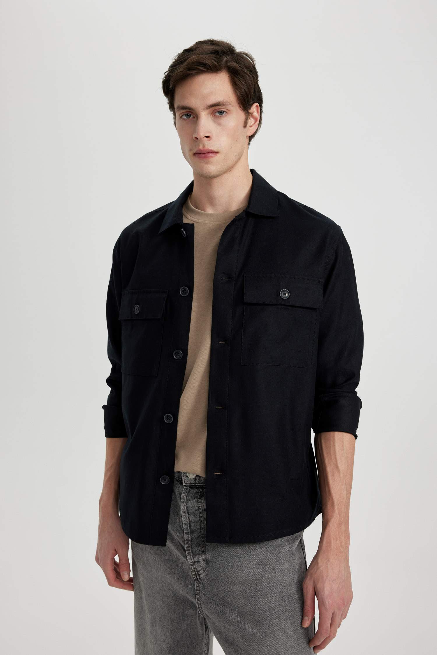 Рубашка свободного кроя