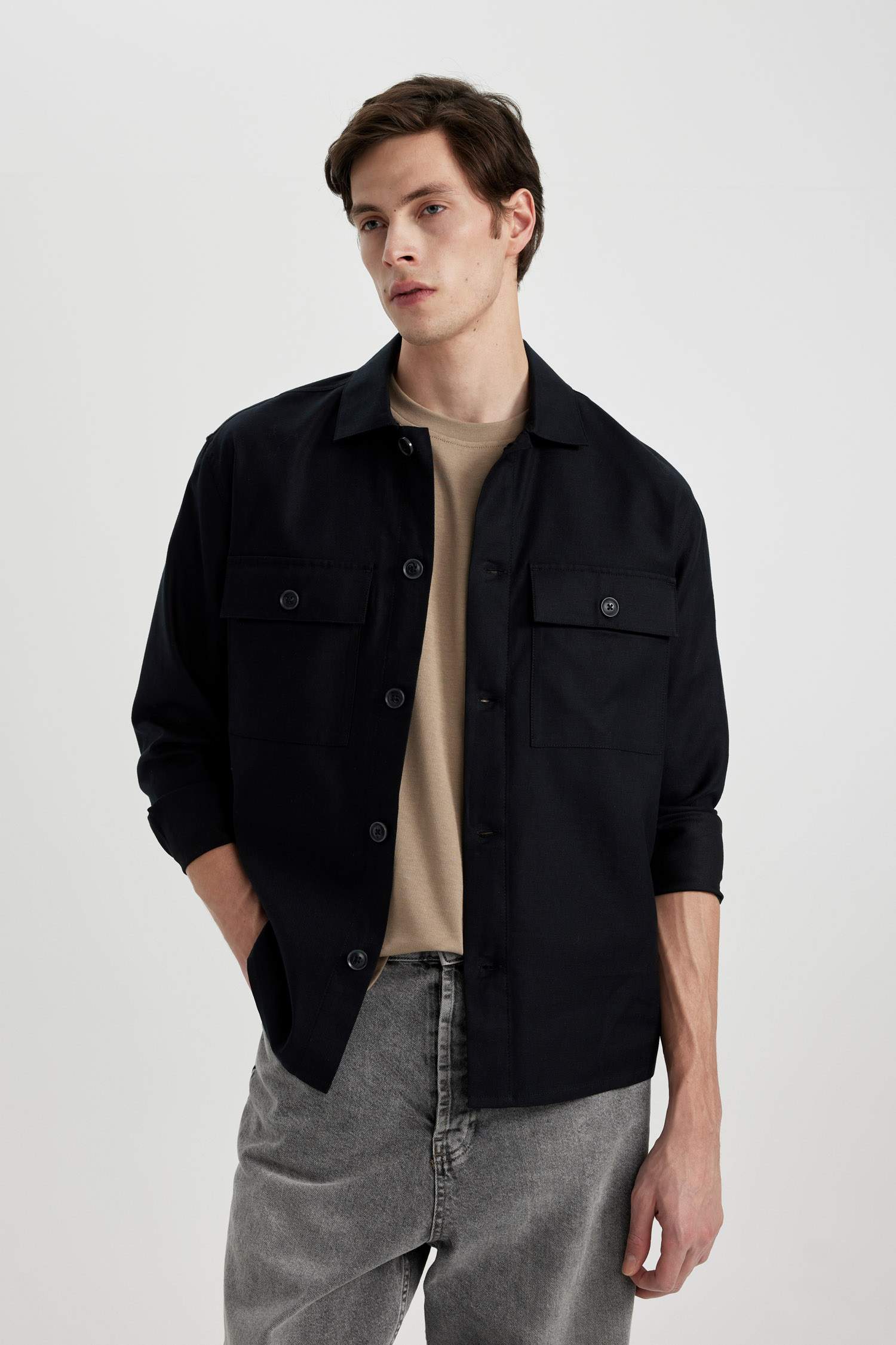 Рубашка свободного кроя