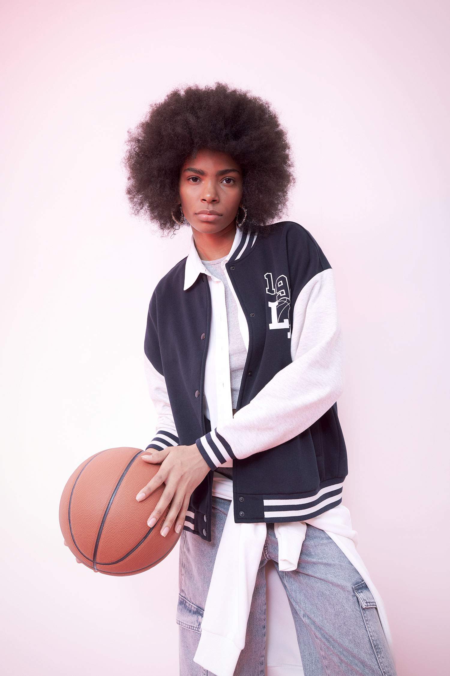 جاكيت بومبر اوفر سايز بجيب من DeFacto Fit