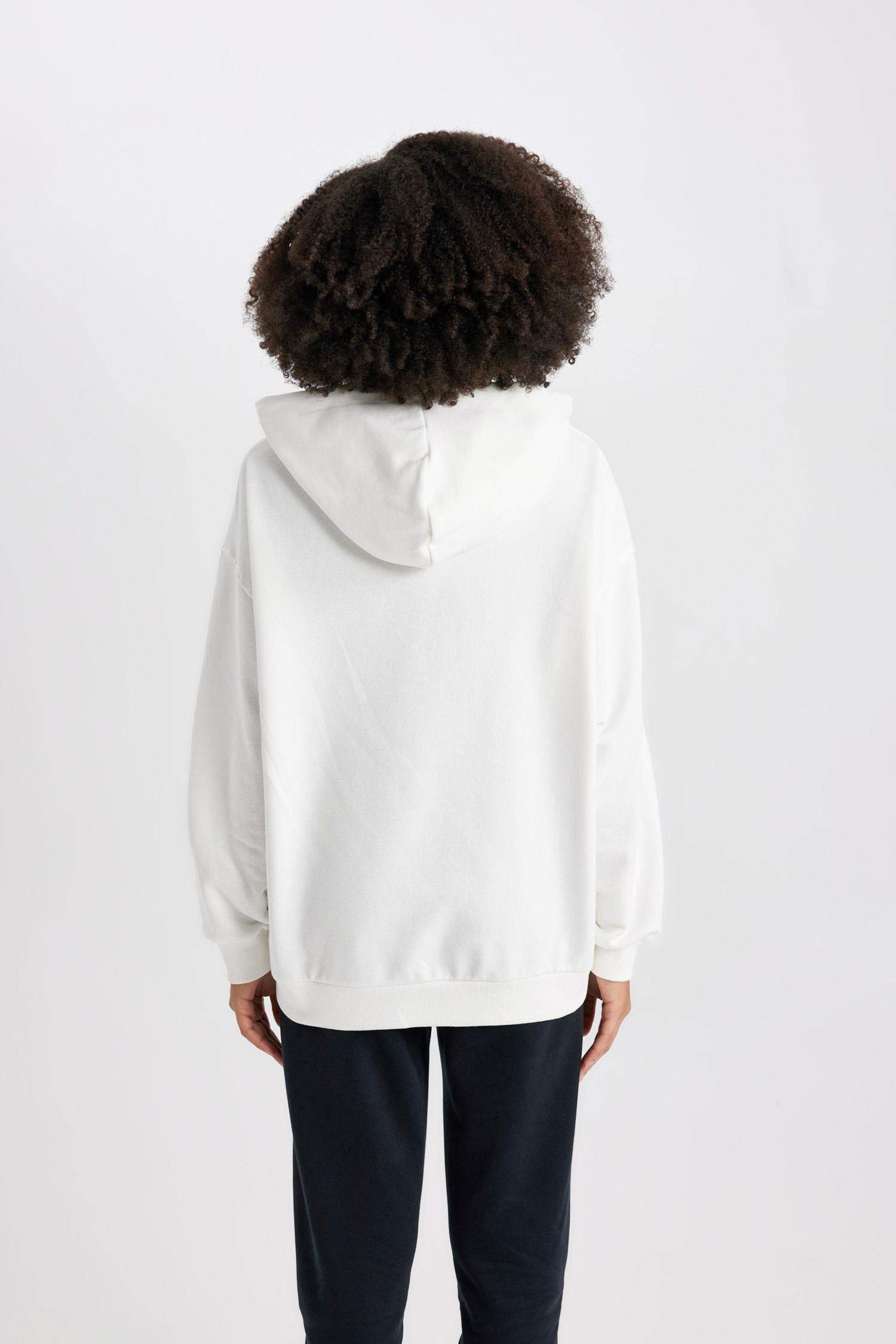 NBA Los Angeles Lakers Oversize Geniş Kalıp Kapüşonlu Sweatshirt