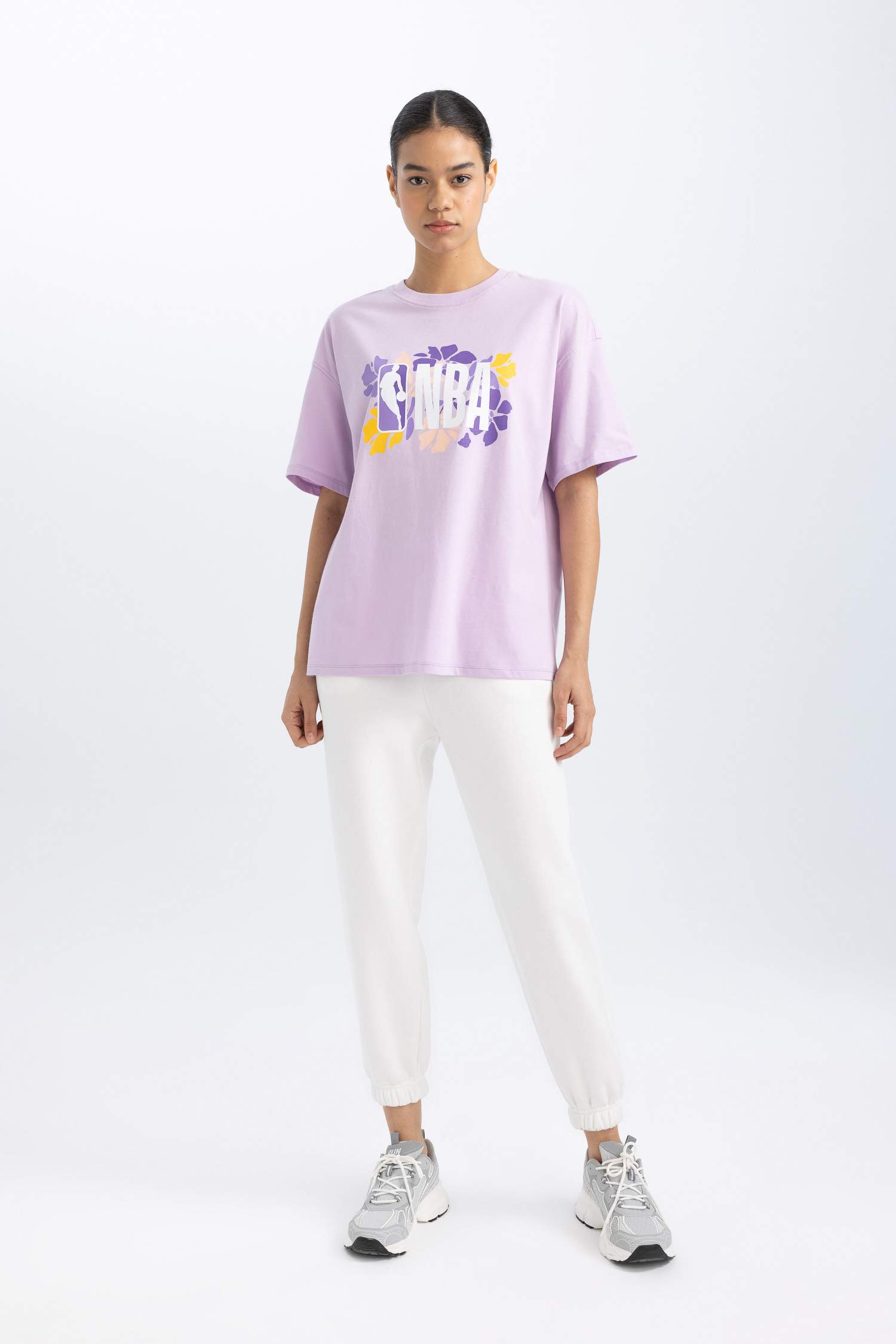 Футболка оверсайз NBA с круглым вырезом, DeFactoFit