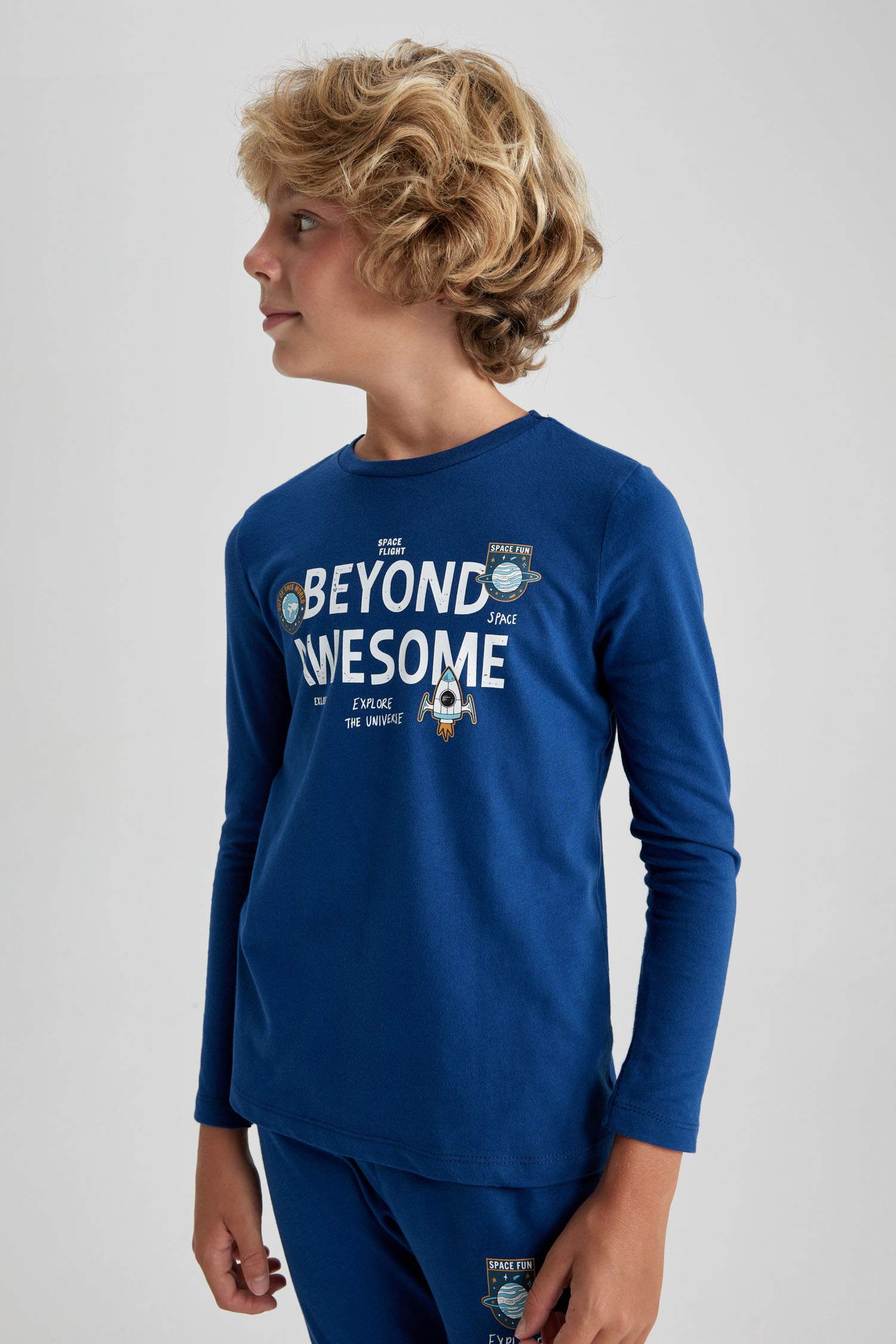 2 piece Regular Fit Knitted Pyjamas