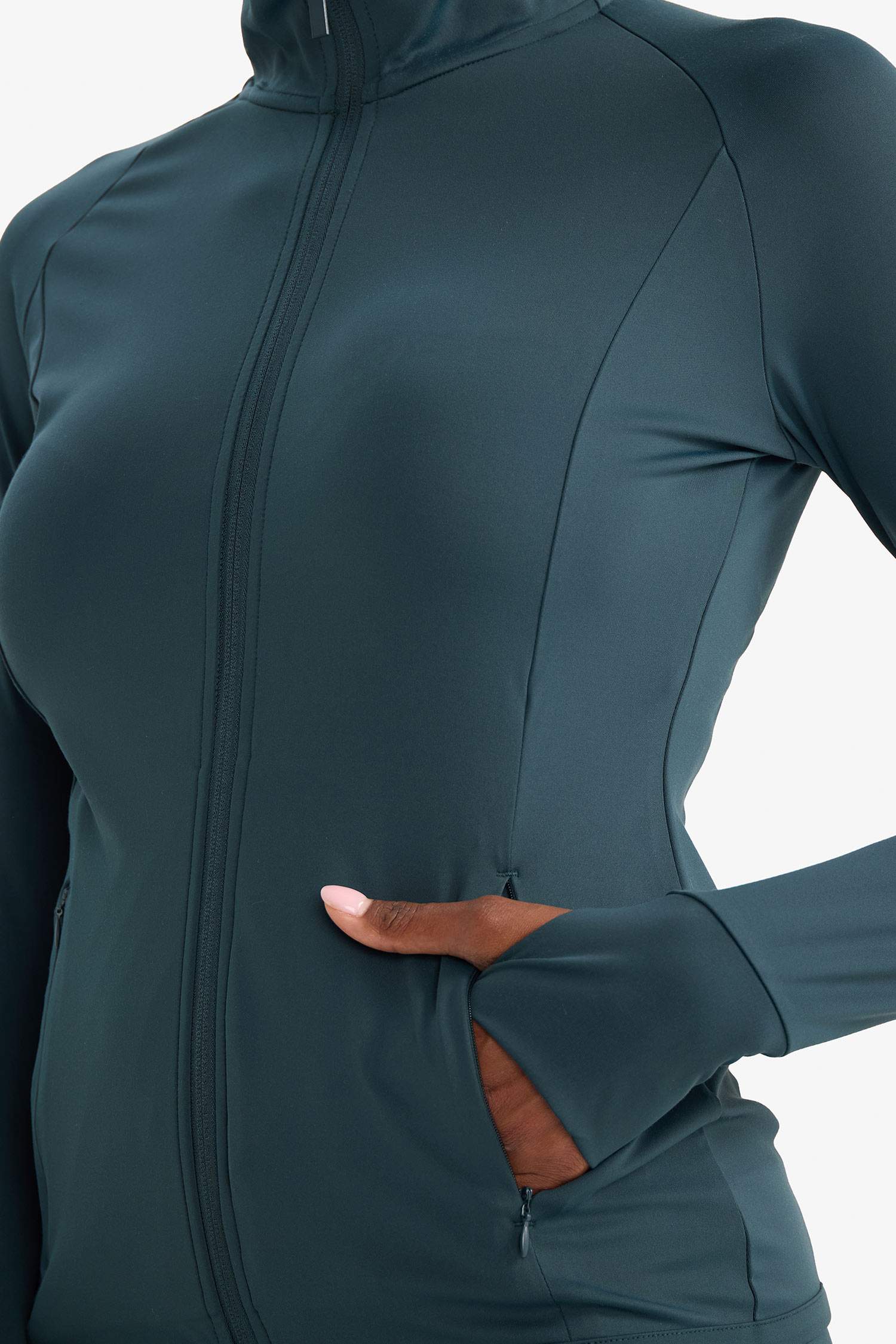 جاكيت صوف مخصر بياخة عالية وجيب