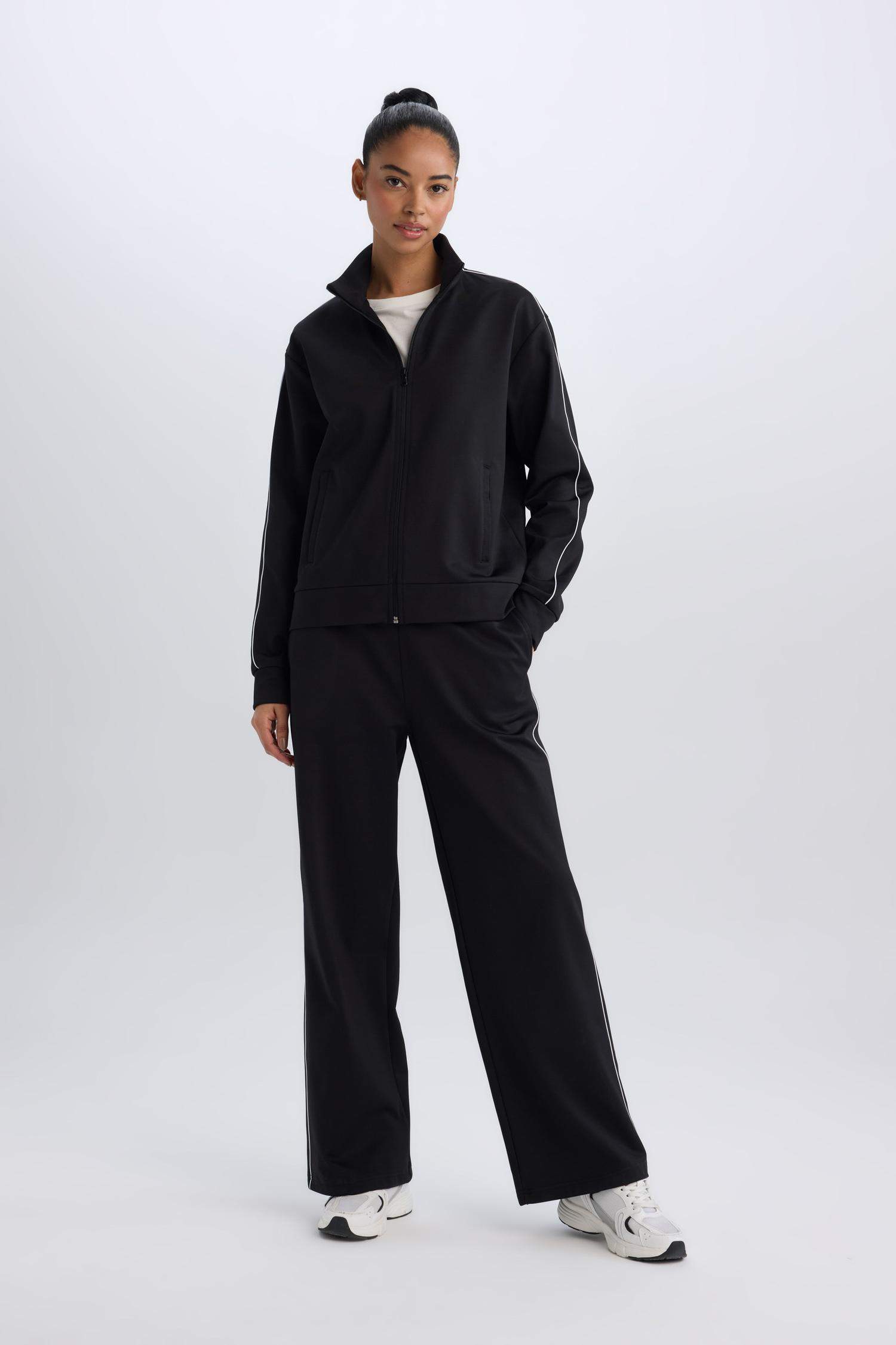 DeFactoFit Wide Leg Pocket Standard Pique Sweatpants