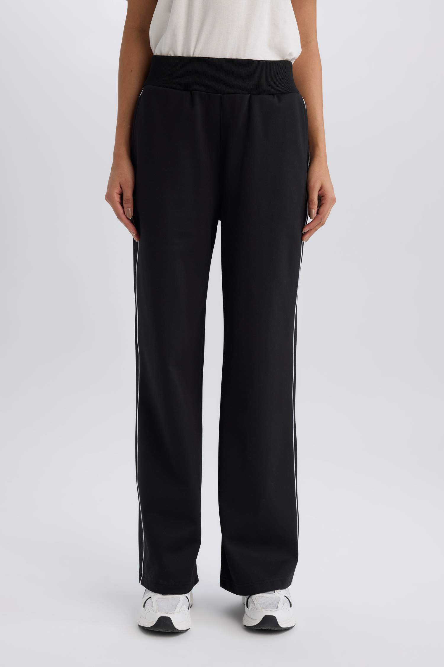 DeFactoFit Wide Leg Pocket Standard Pique Sweatpants