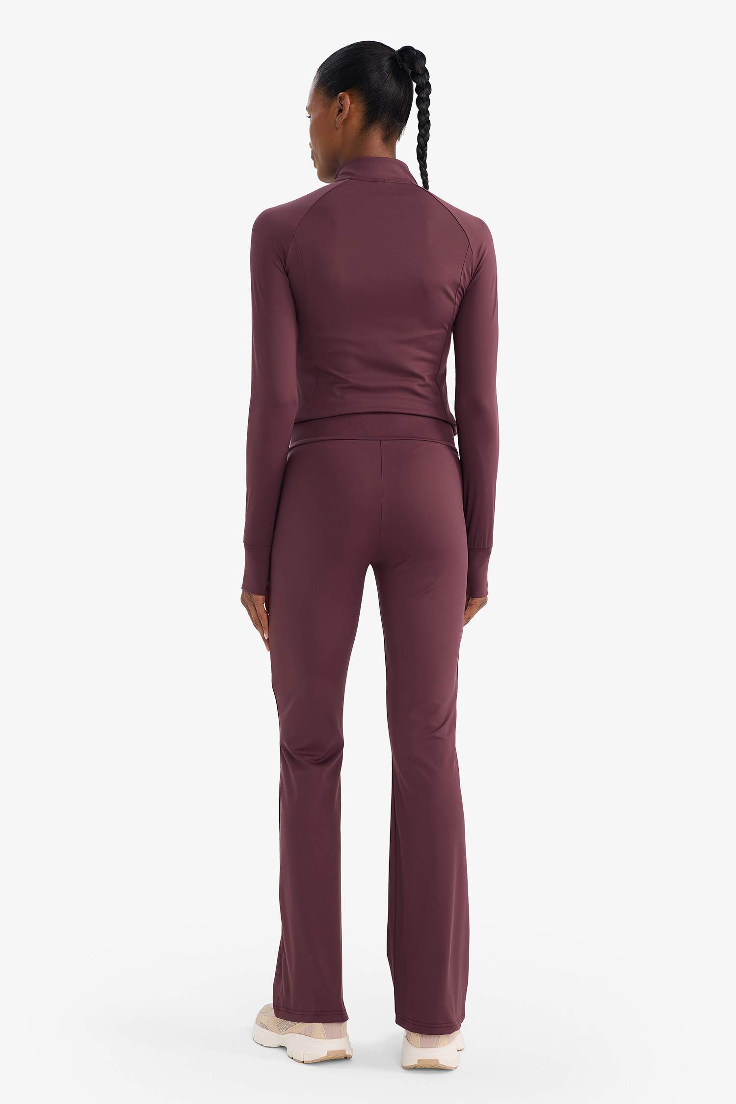 Flare Fit Toparlayıcı Yüksek Bel İspanyol Paça Soft Touch Sporcu Pantolon