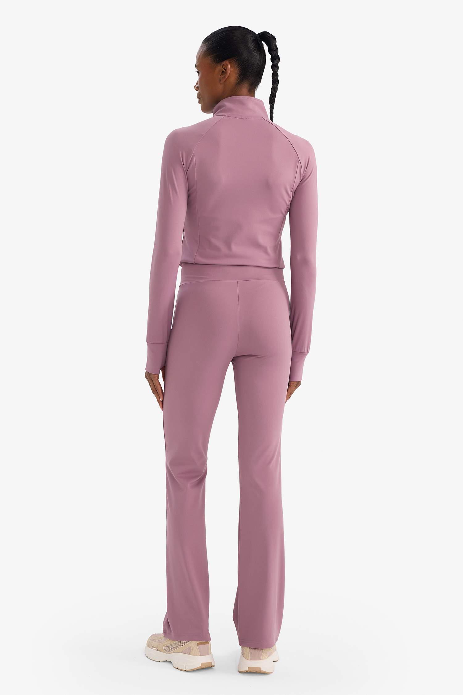 Flare Fit Toparlayıcı Yüksek Bel İspanyol Paça Soft Touch Sporcu Pantolon