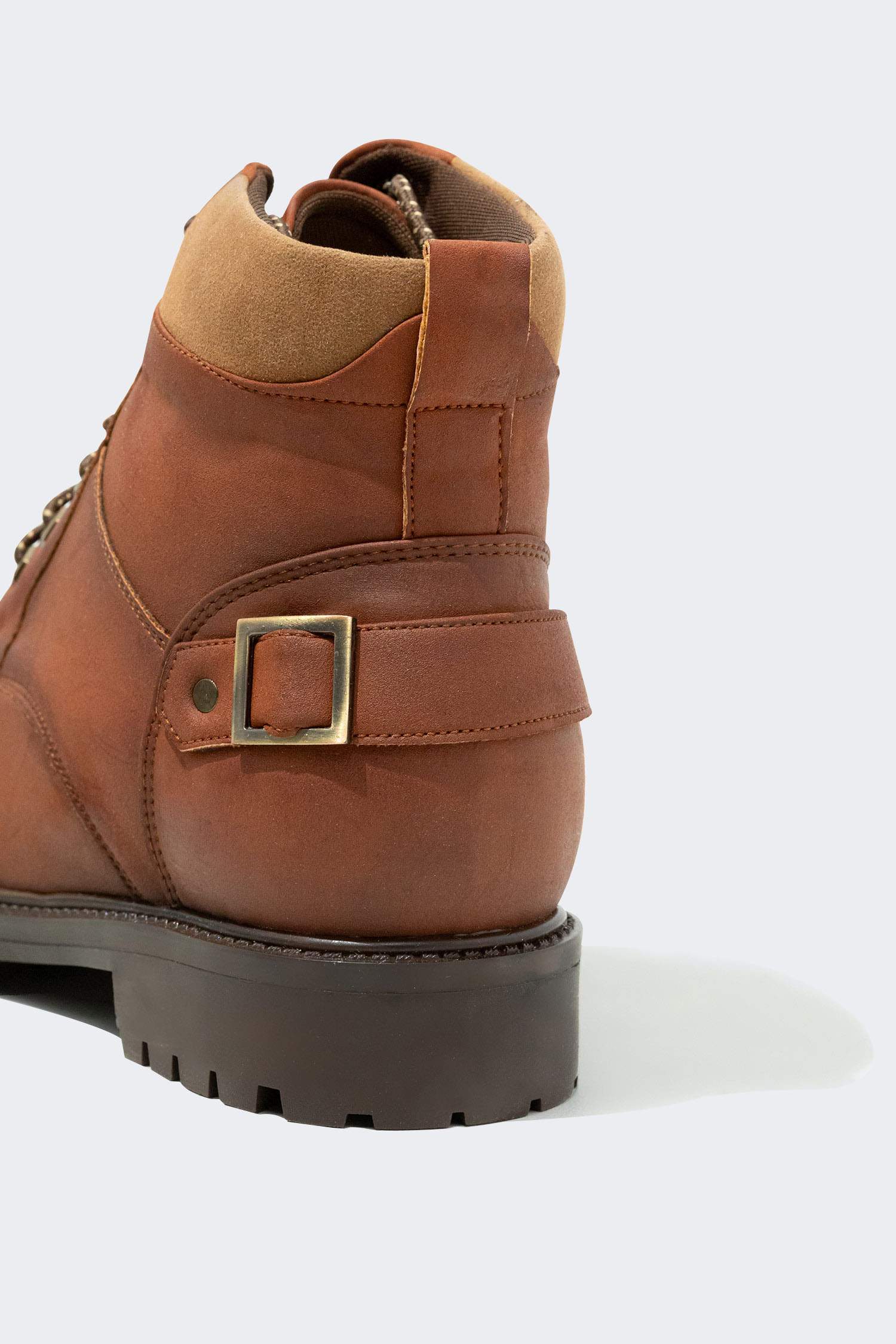 Men High Sole Faux Leather Boots