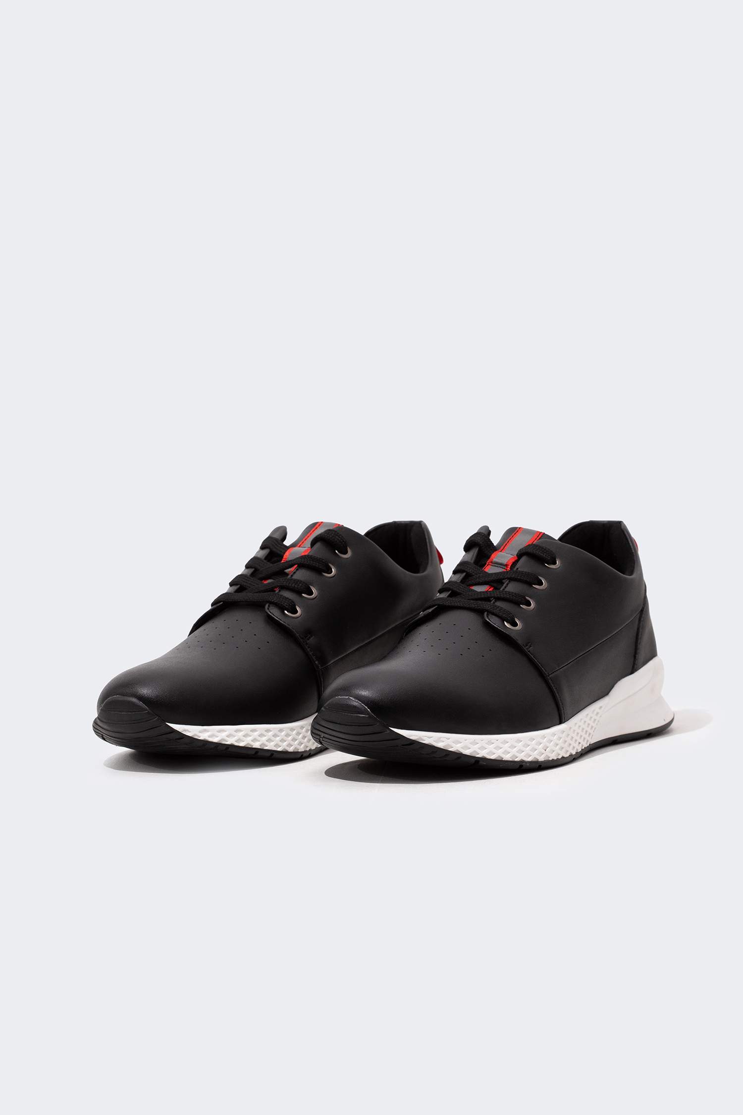 Men High Sole Faux Leather Casual Shoes