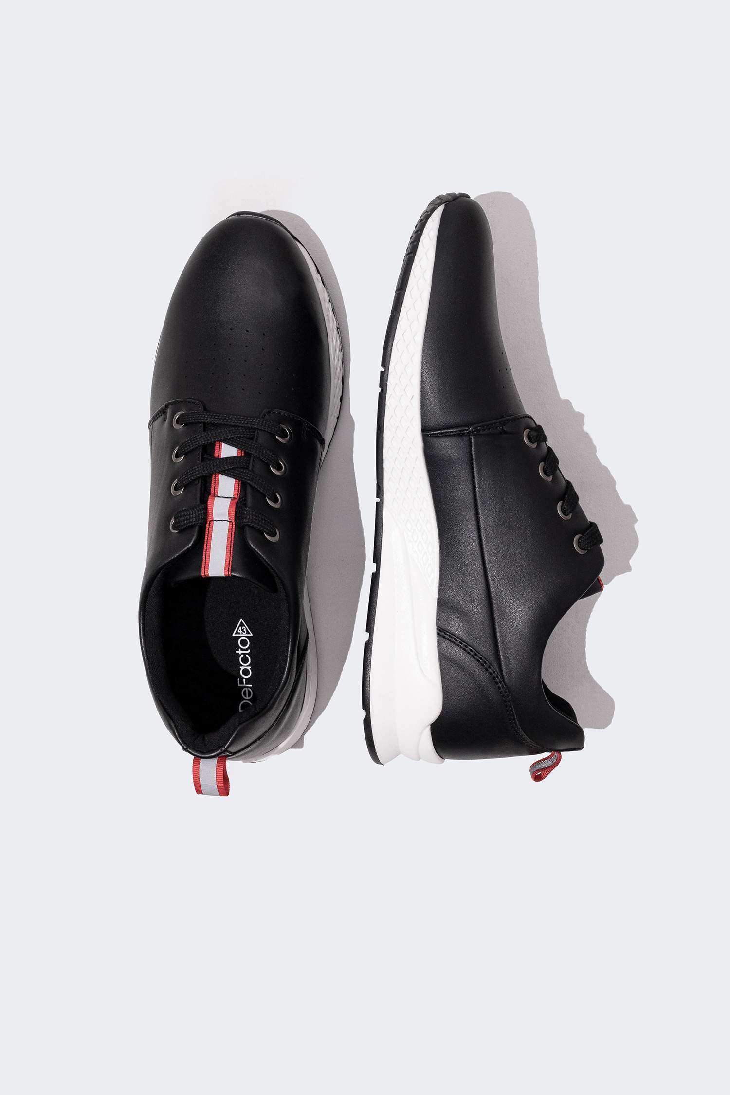 Men High Sole Faux Leather Casual Shoes