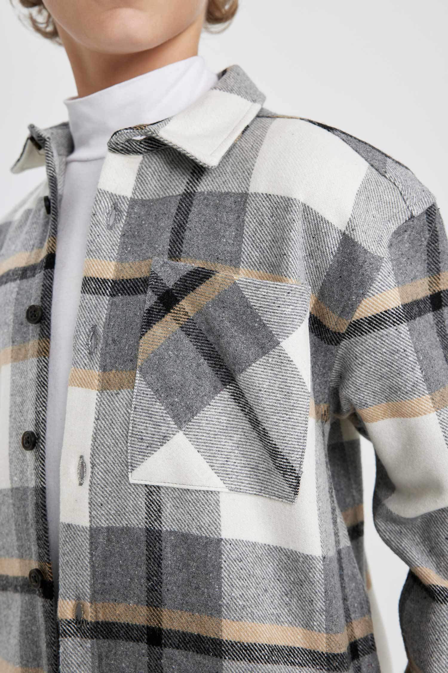 قميص بولو ردن طويل ولادي اوفر سايز