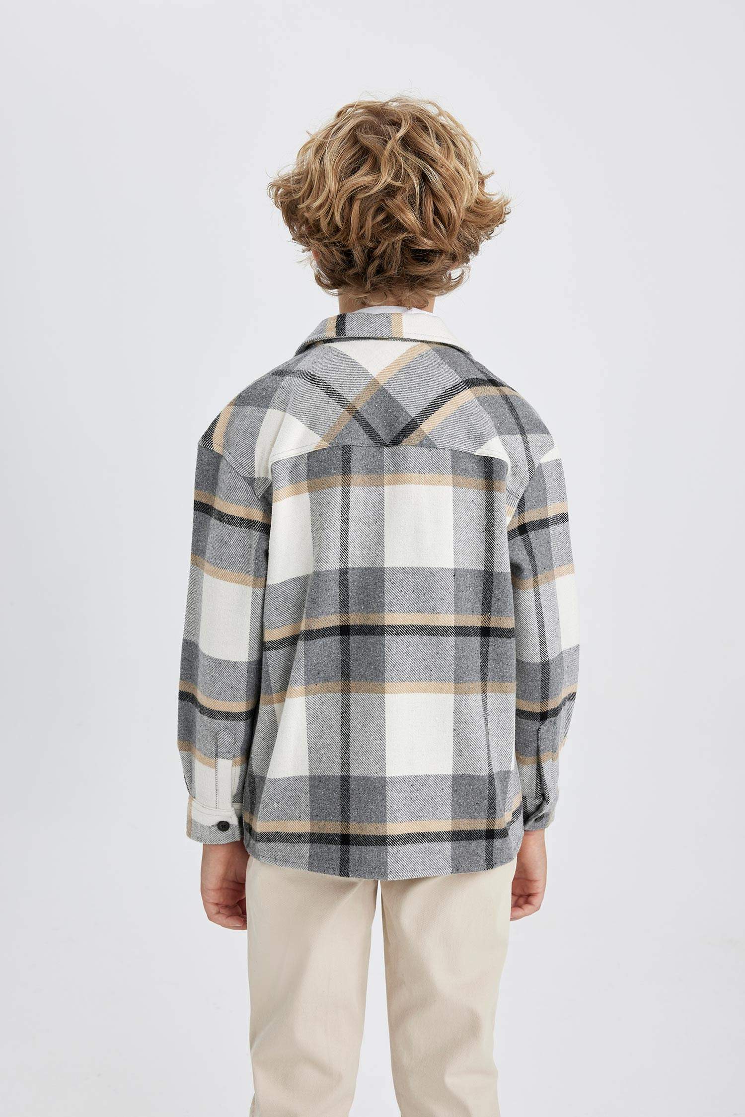 قميص بولو ردن طويل ولادي اوفر سايز