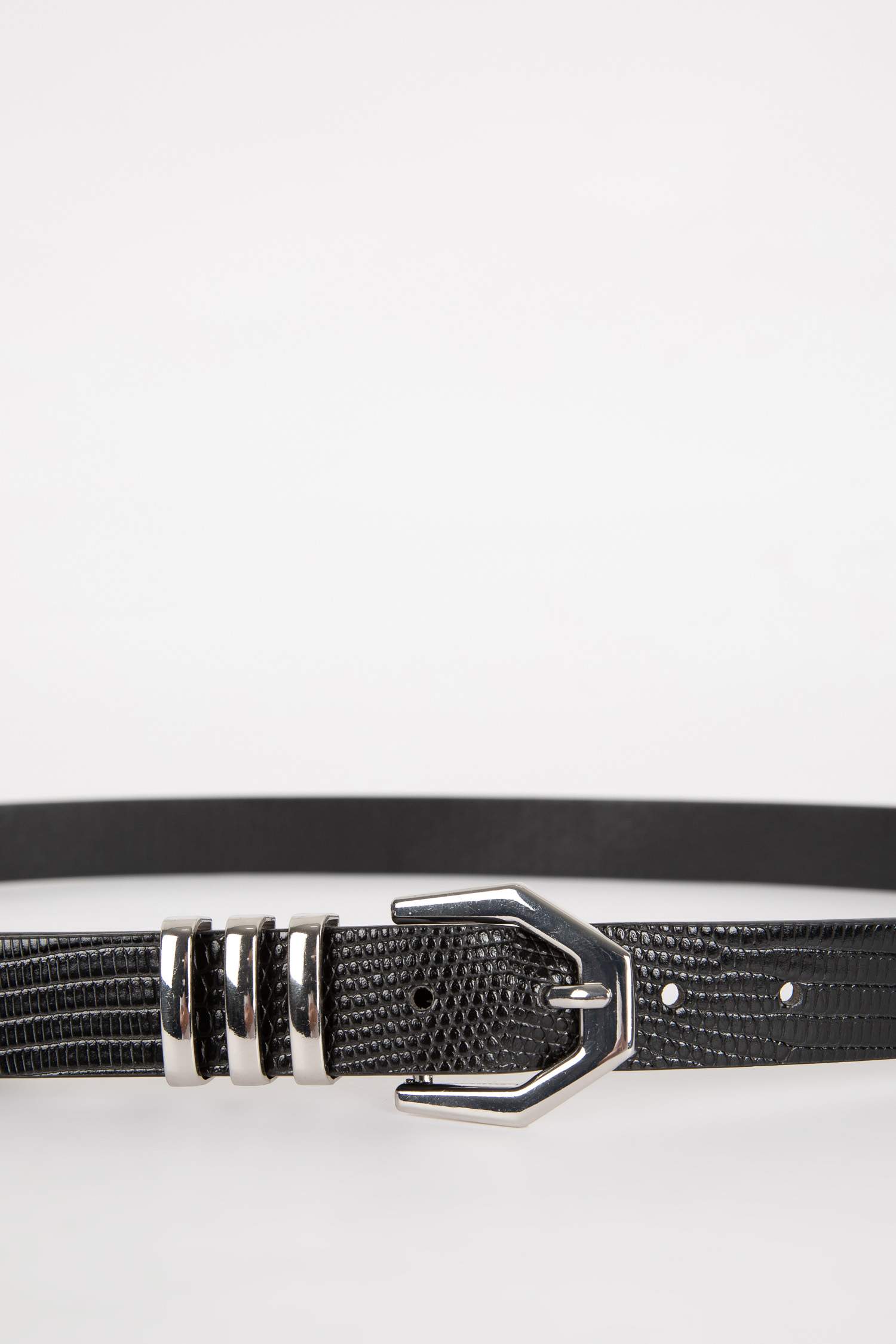 Kadın Suni Deri Jean Kemeri