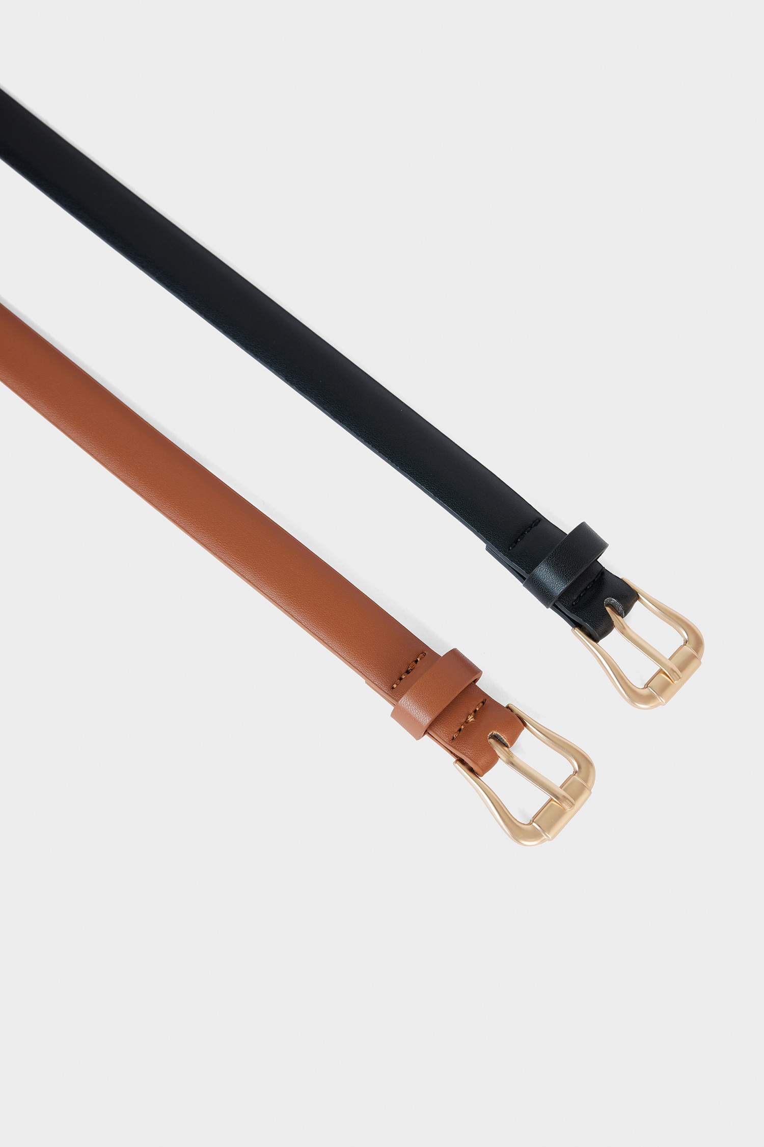 Kadın Suni Deri 2'li Günlük Kemer