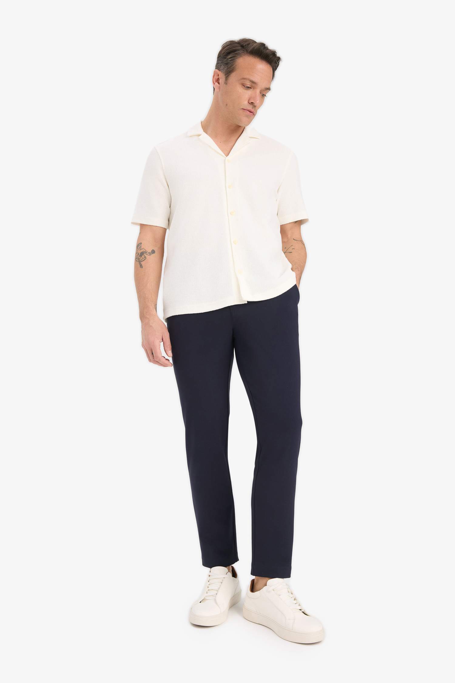 Relax Fit Summer Cotton Short Sleeve Shirt