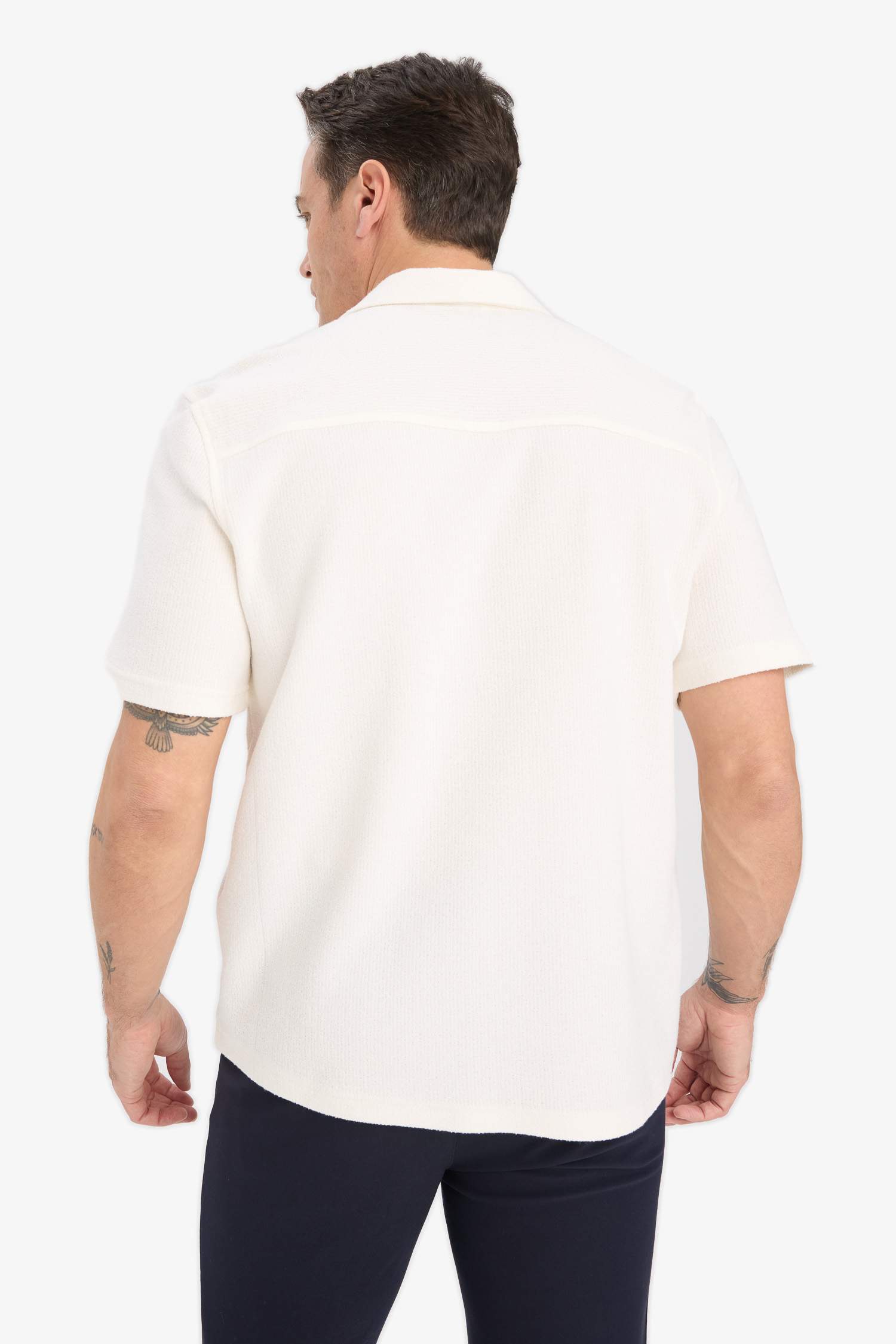 Relax Fit Summer Cotton Short Sleeve Shirt