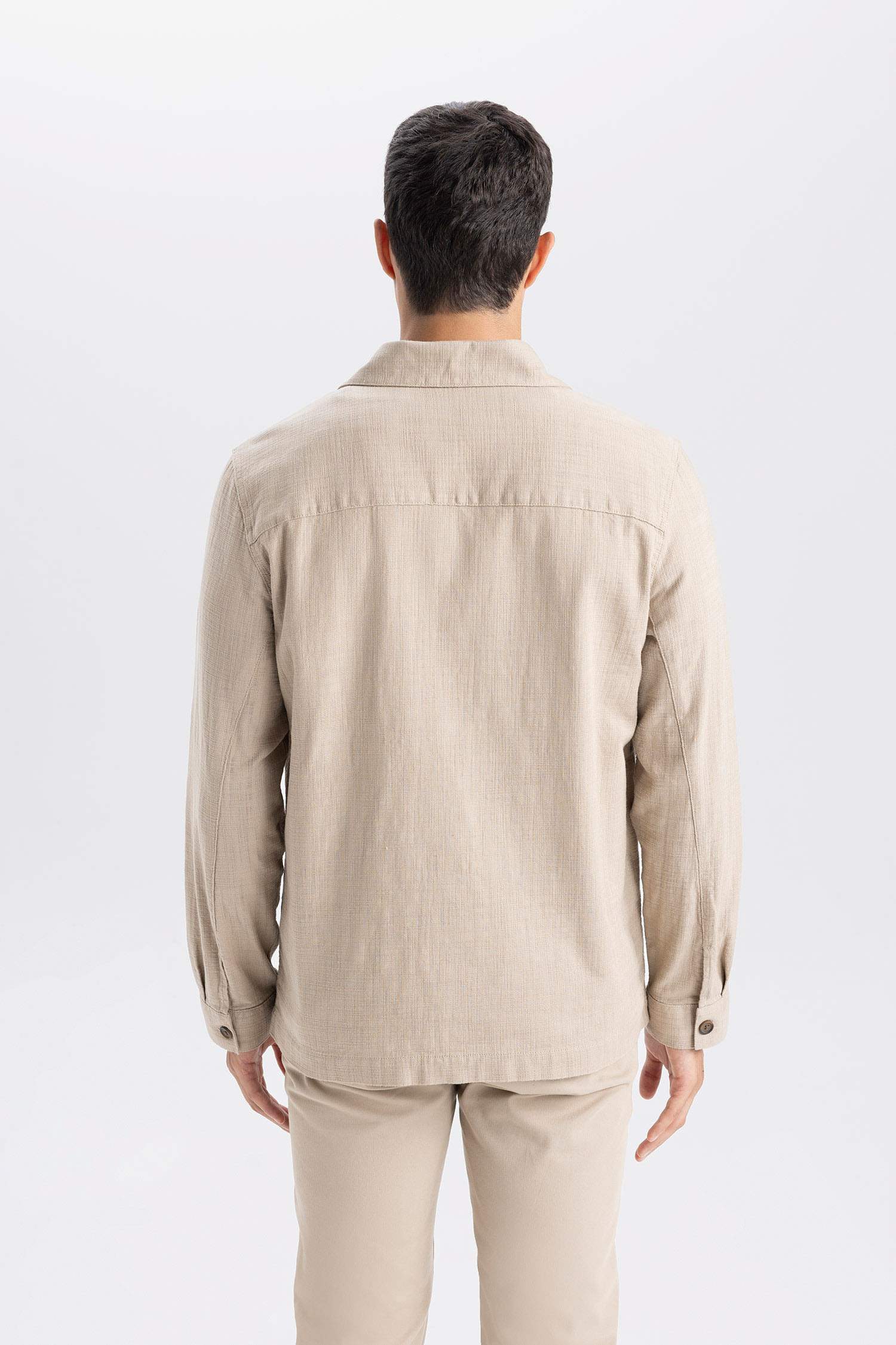 Regular Fit Polo Yaka Pamuklu Cepli Gömlek