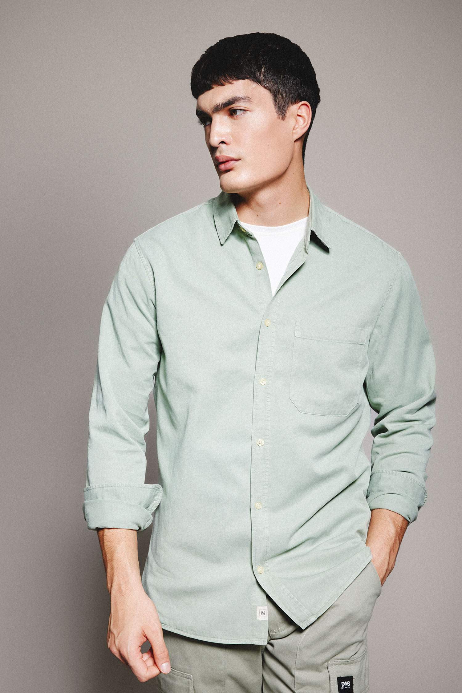 Regular Fit Polo Yaka Pamuklu Uzun Kollu Gömlek