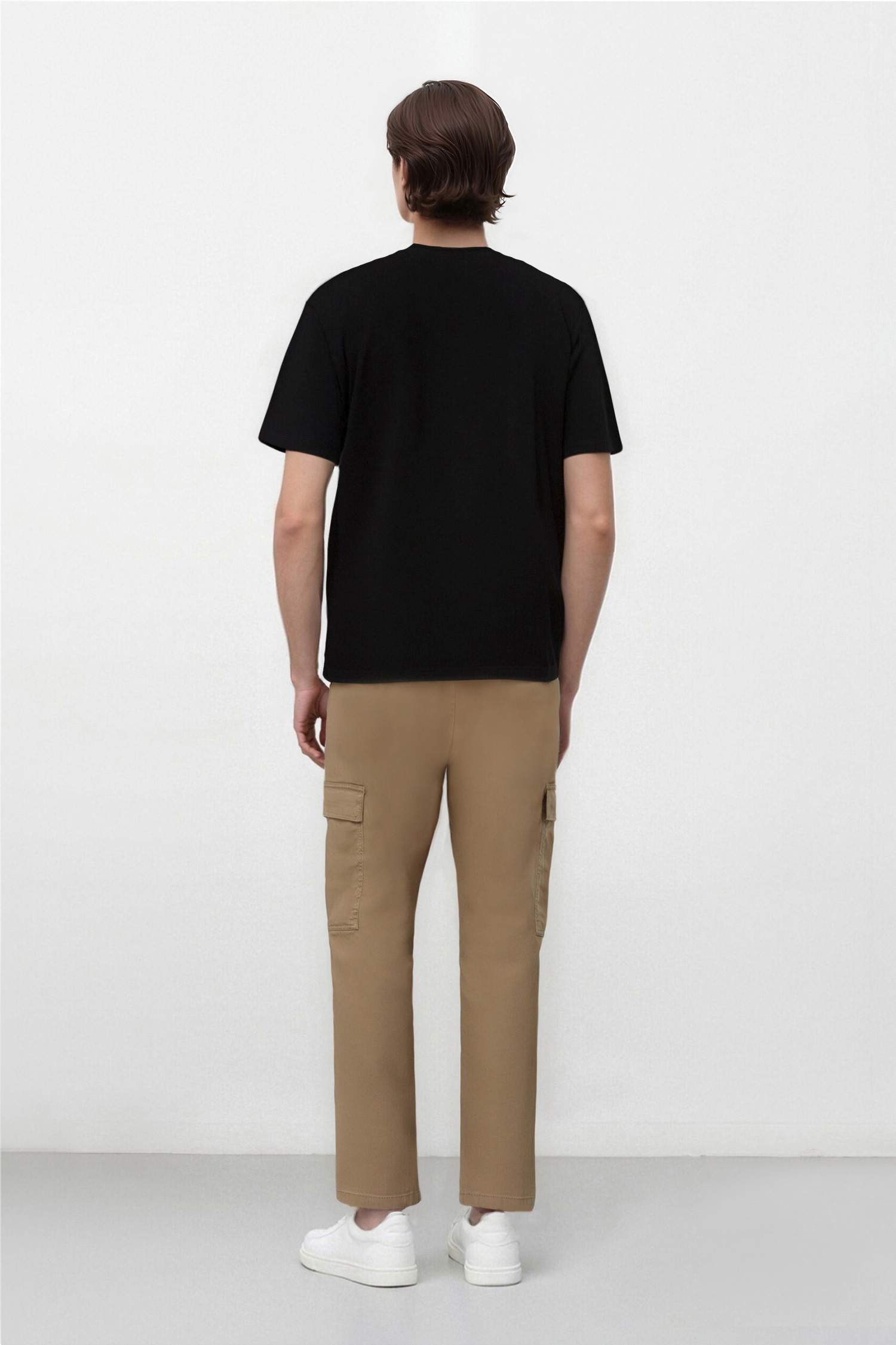 Yazlık Kargo Cepli Düz Paça Pantolon