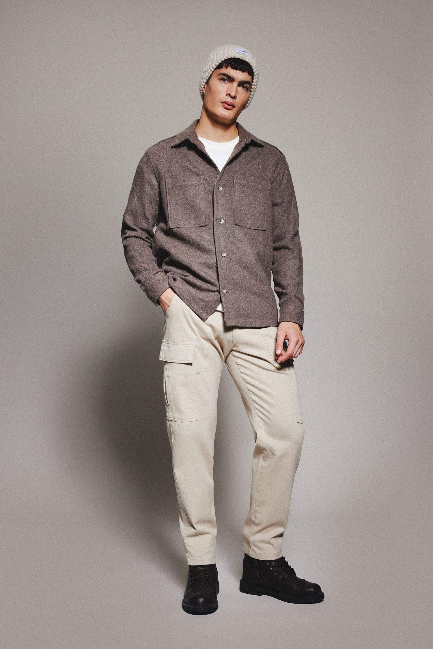 Cargo Fit Regular Hem Trousers