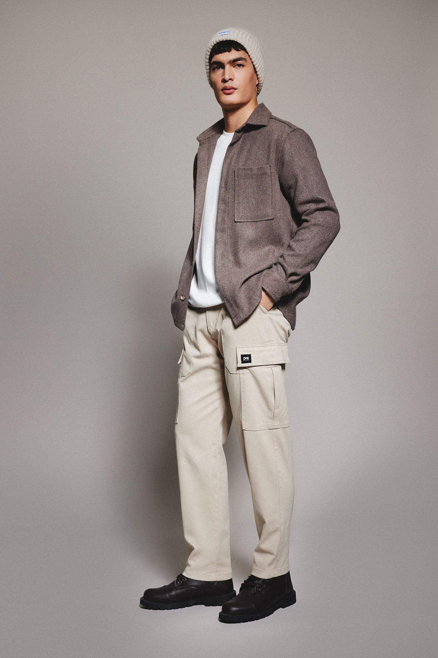 Cargo Fit Regular Hem Trousers