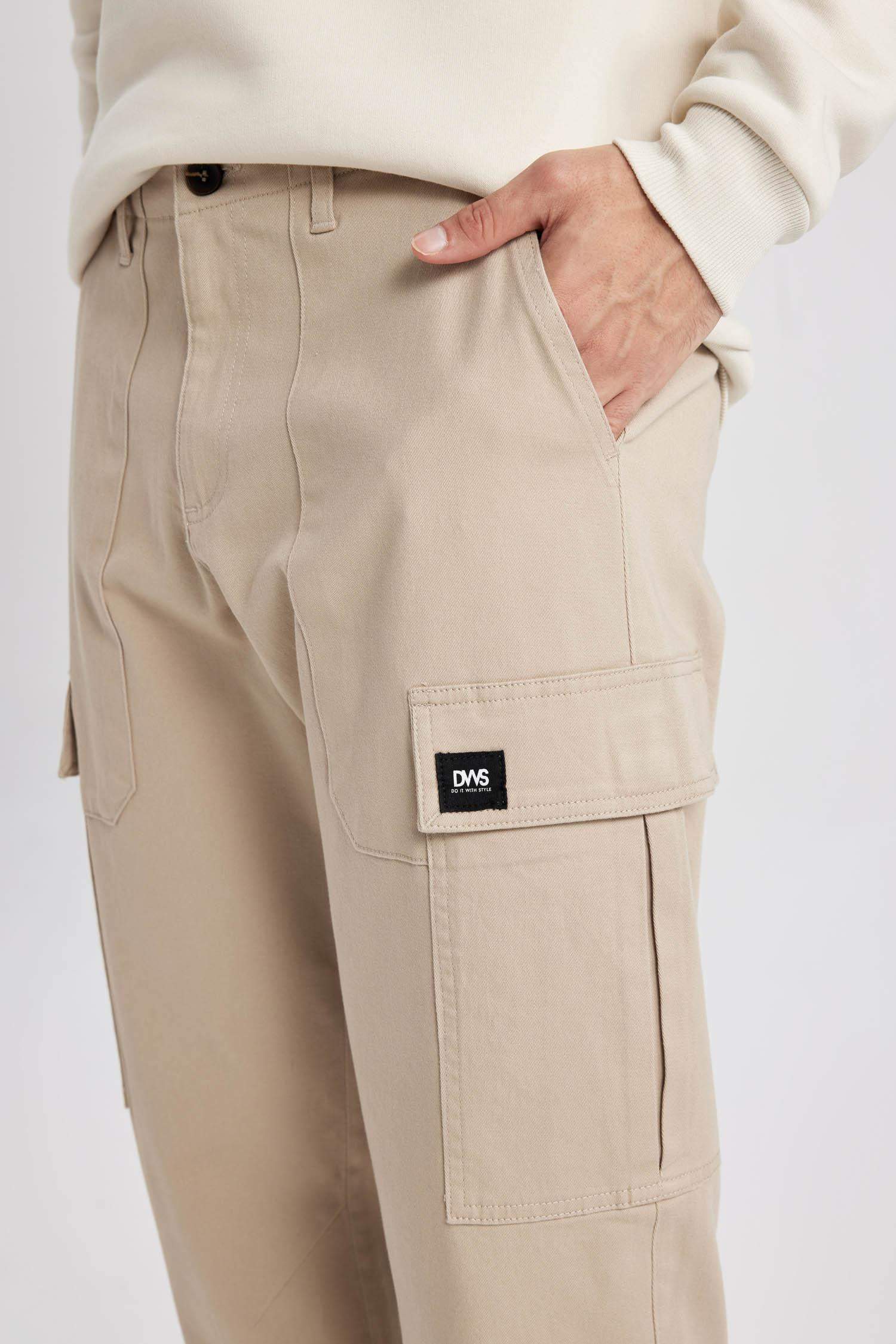 Cargo Fit Regular Hem Trousers