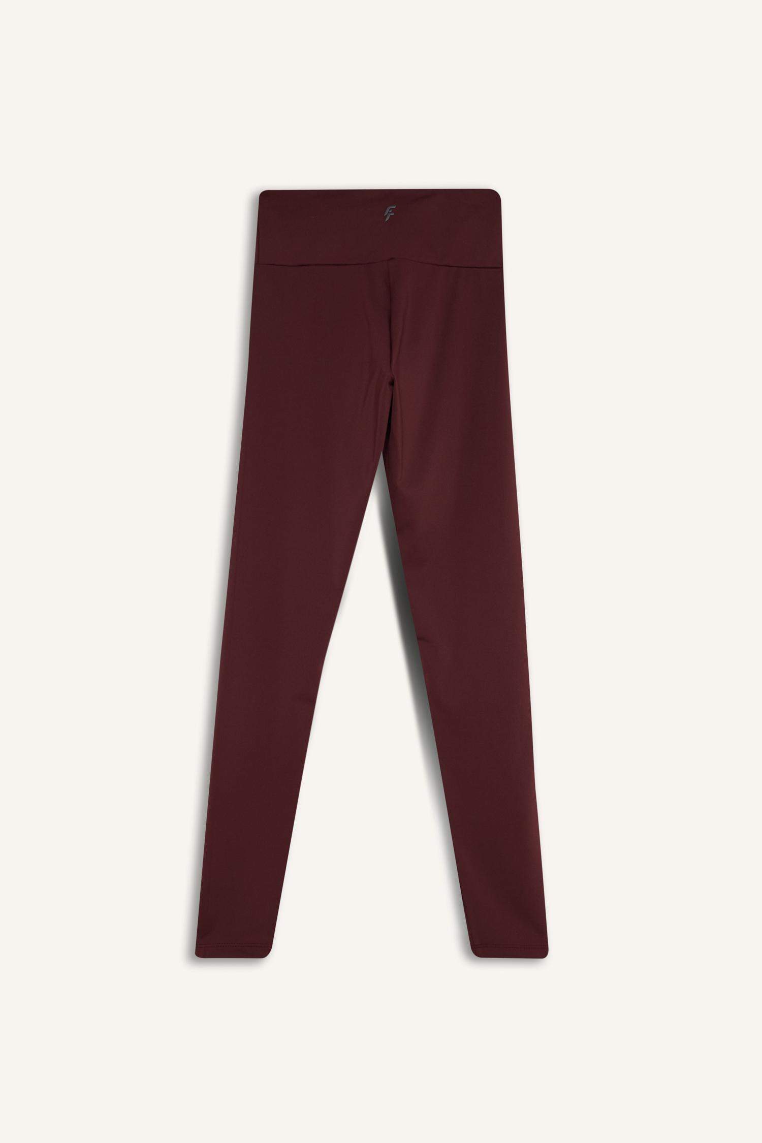 Yüksek Bel Beli Saran Esnek Basic Düz Sporcu Tayt